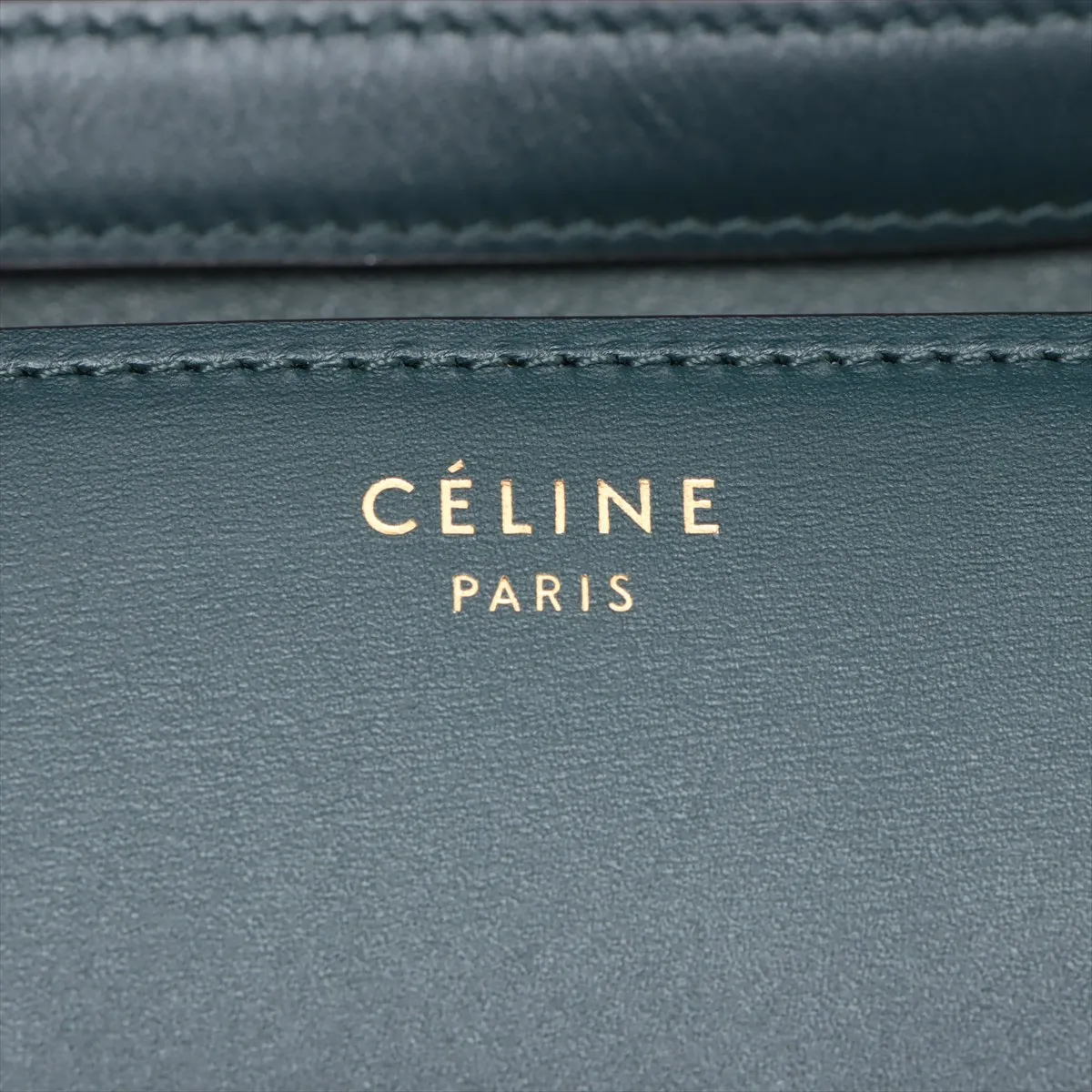 Classic Box Leather Shoulder Bag Green — view 9