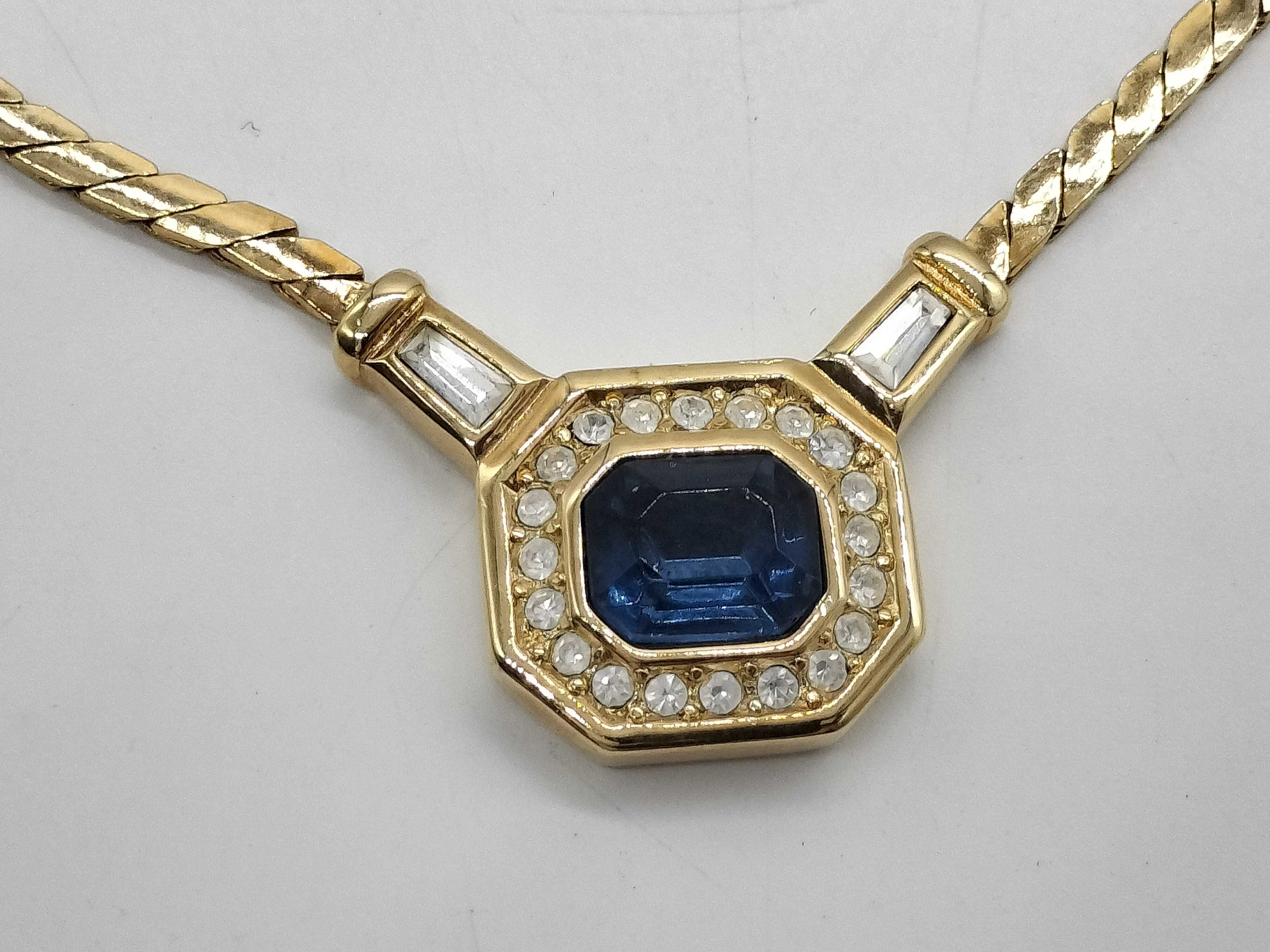 Rhinestone and Colored Stone Necklace — view 2