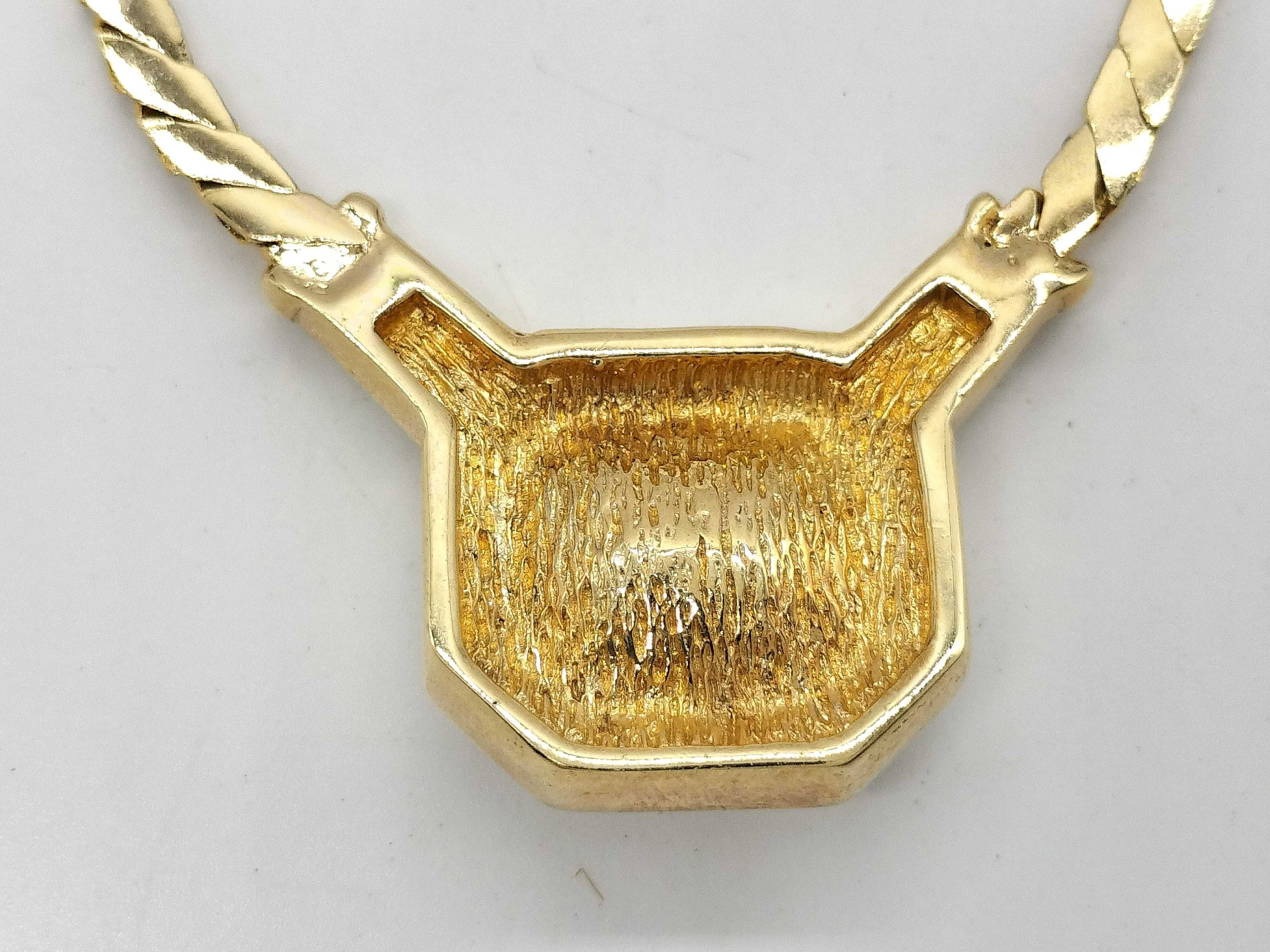 Rhinestone and Colored Stone Necklace — view 5