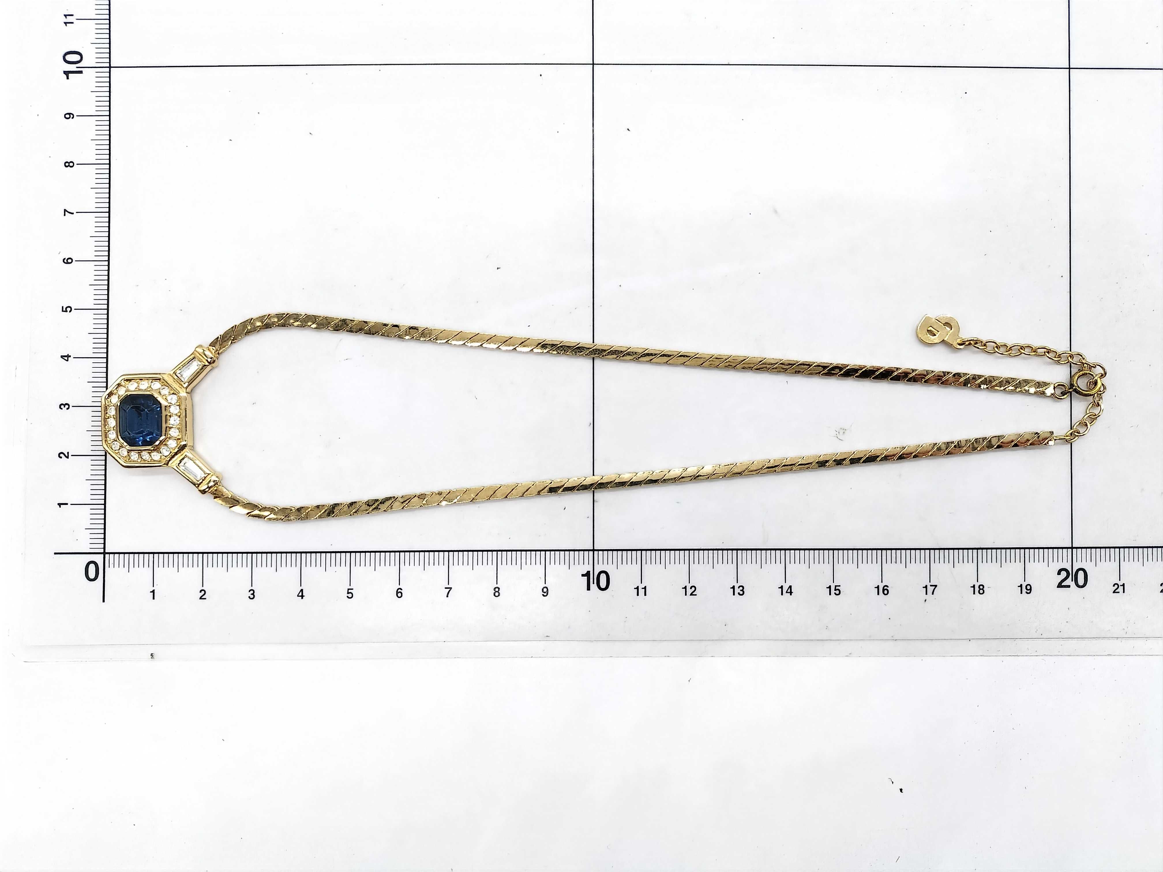 Rhinestone and Colored Stone Necklace — view 10
