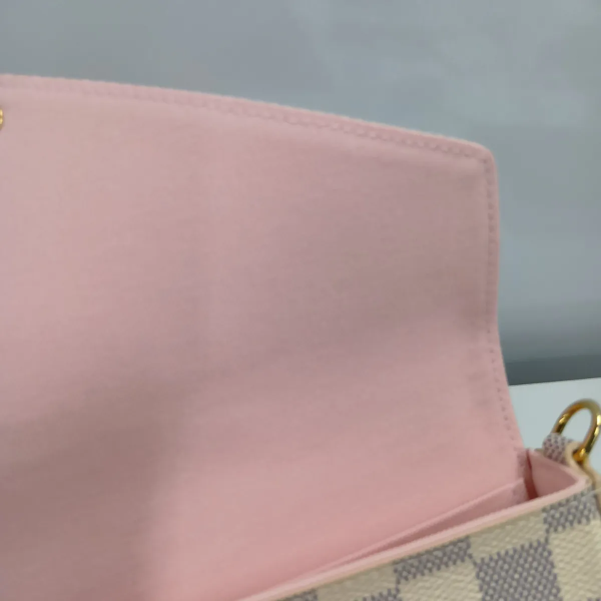 Damier Azur Pochette Felicie N63106 White (RFID detected) — view 12