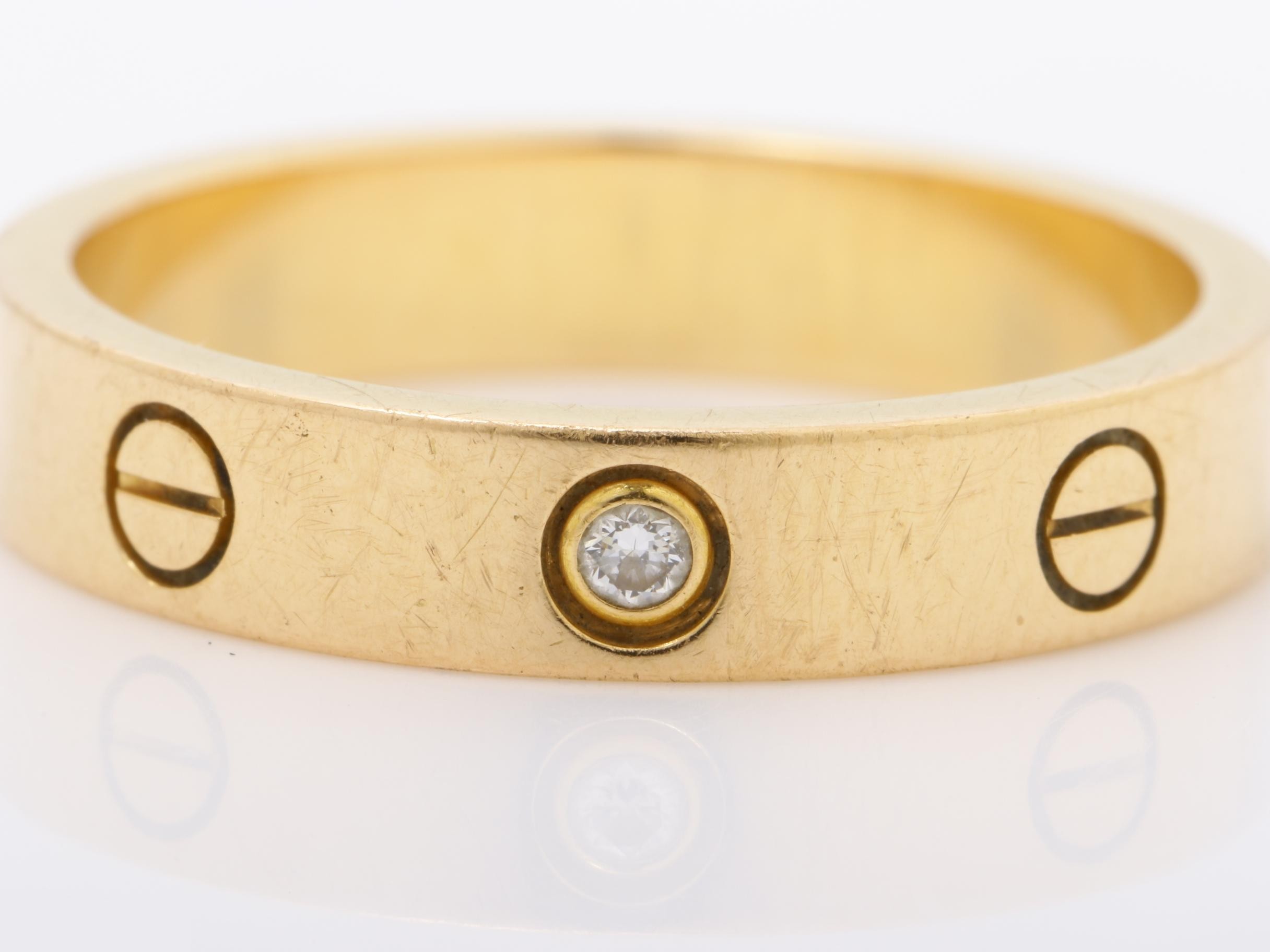 Mini Love Ring, Diamond, Au750PG, 4.96g, Size #55 / Width approx. 39mm — view 2