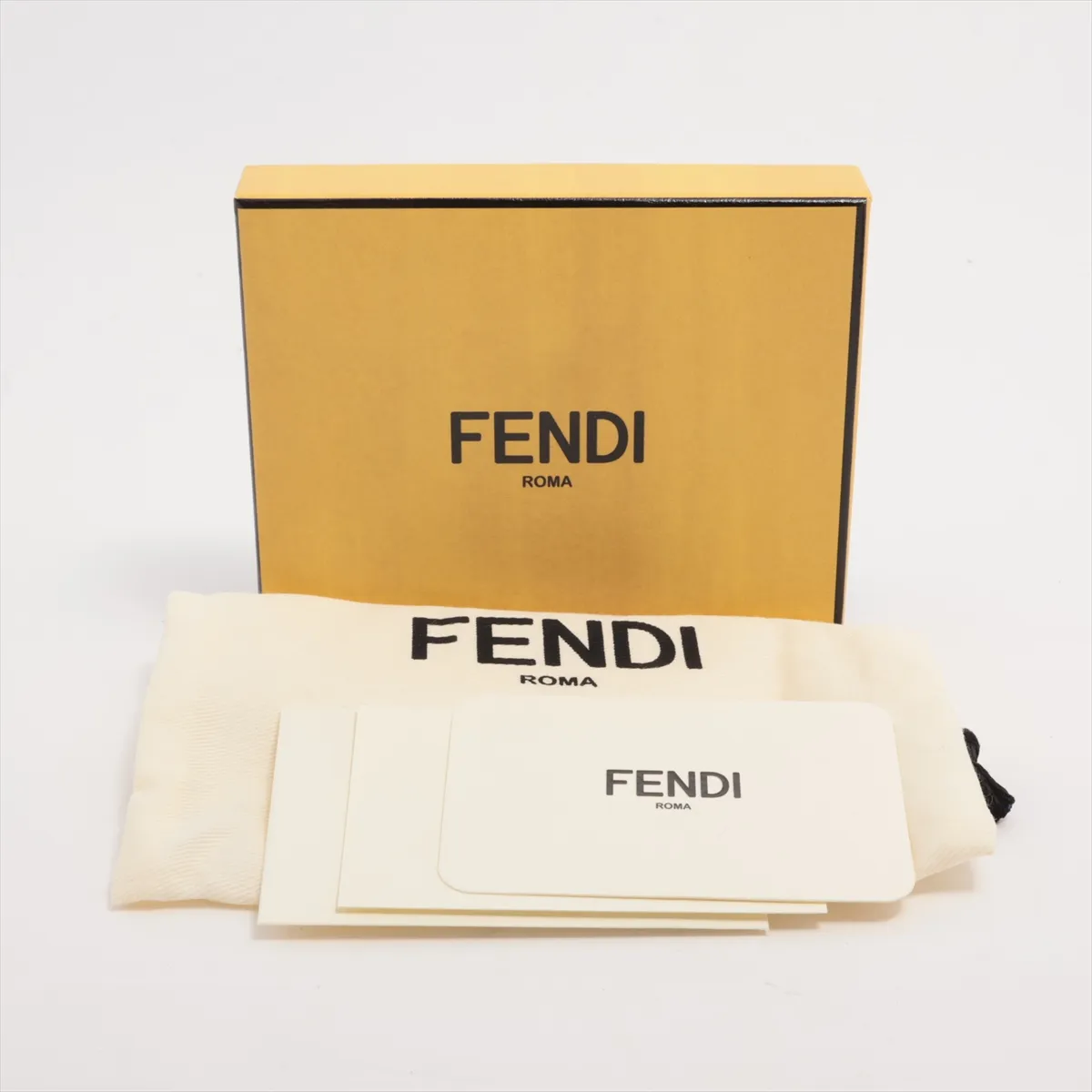 FF Diamond 8M0480 Leather Compact Wallet Brown — view 8