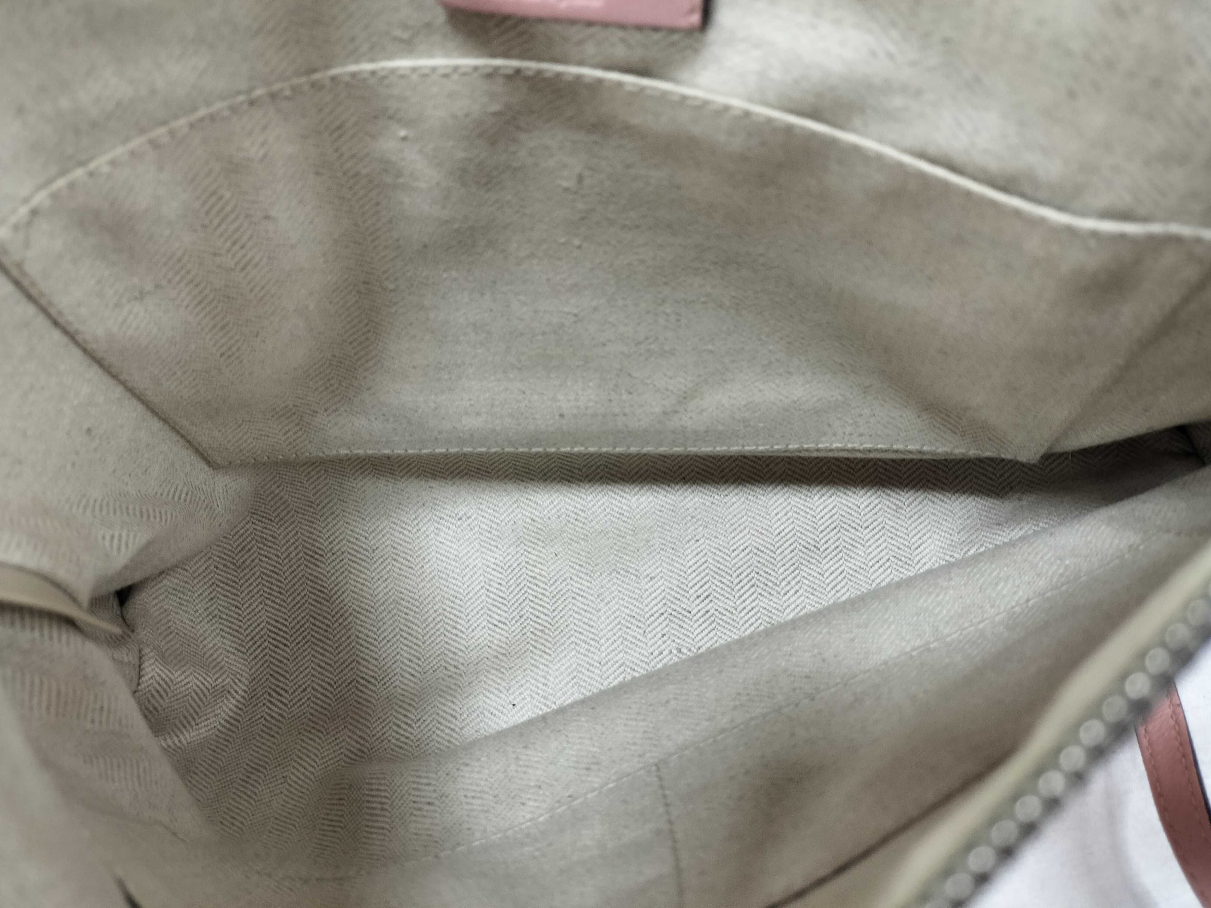 Anagram Leather Gingham Check Shoulder Bag — view 9