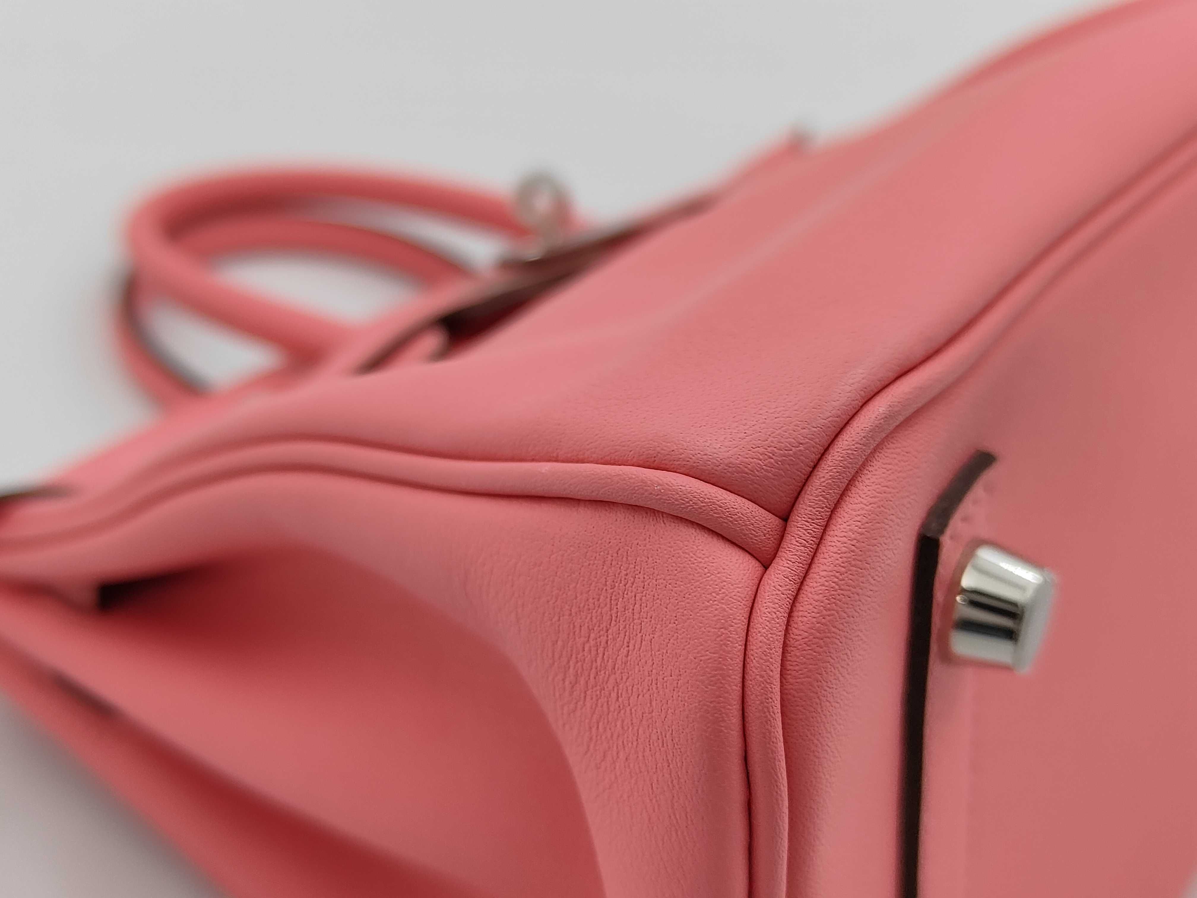 Birkin 25 Swift Leather, C Stamp, Clochette Key, Padlock, Handbag — view 6