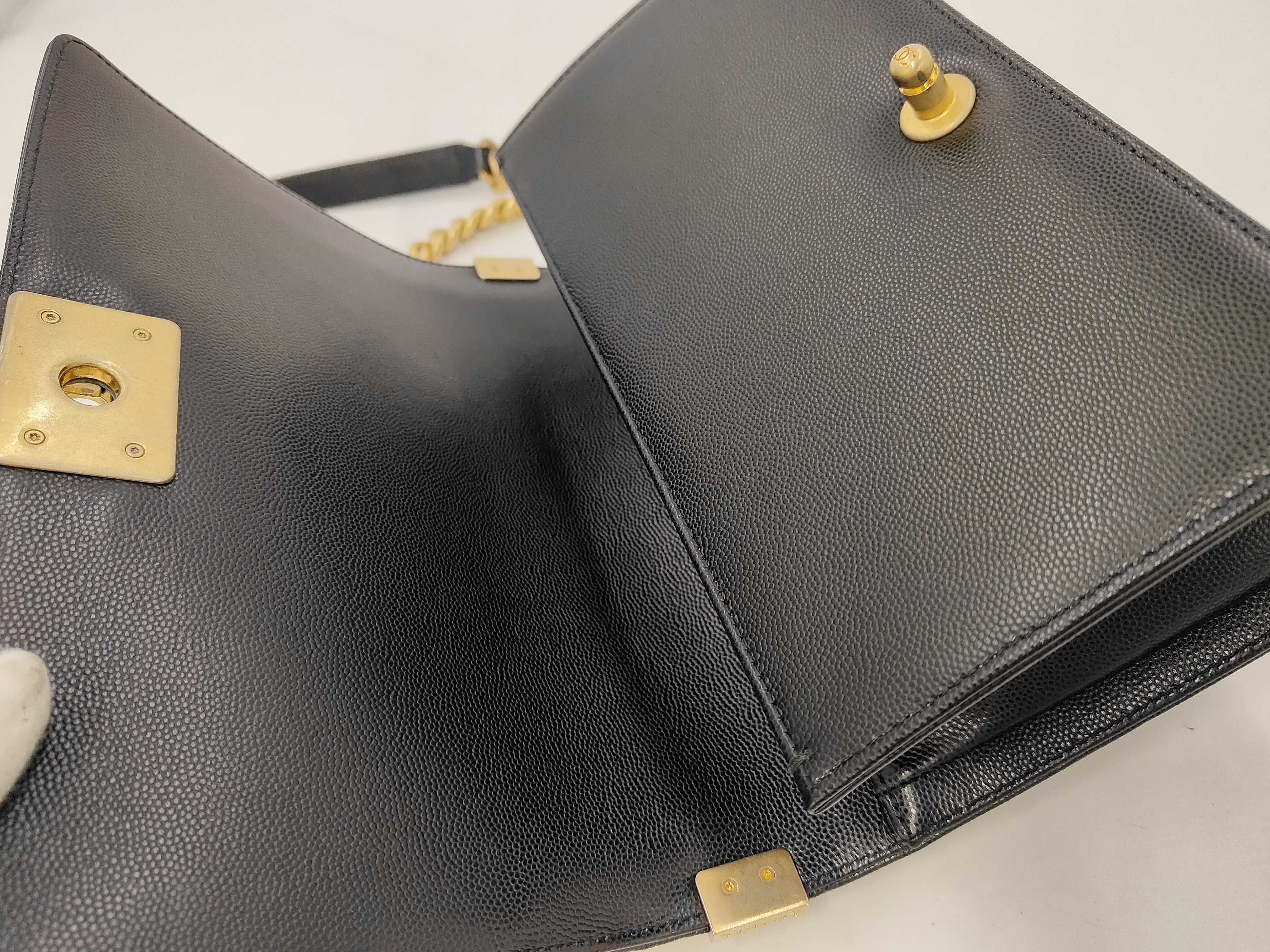 Boy Chanel Caviar Matelassé Shoulder Bag — view 8