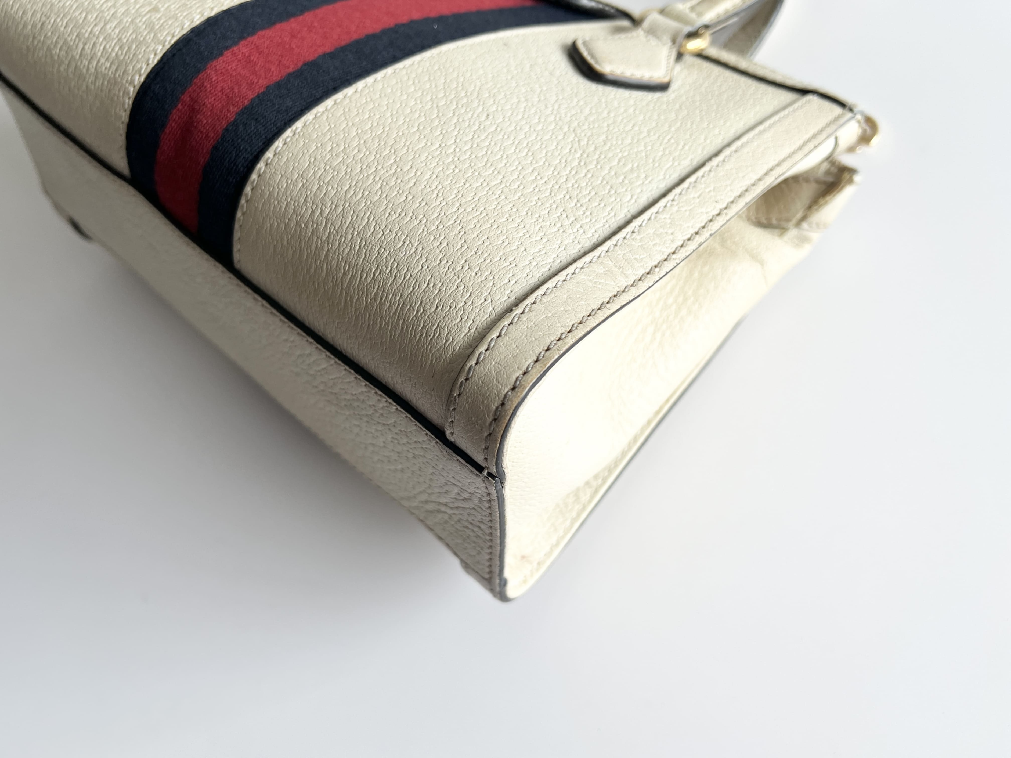 Ophidia Sherry Line Logo Leather Tote Bag Handbag — view 11