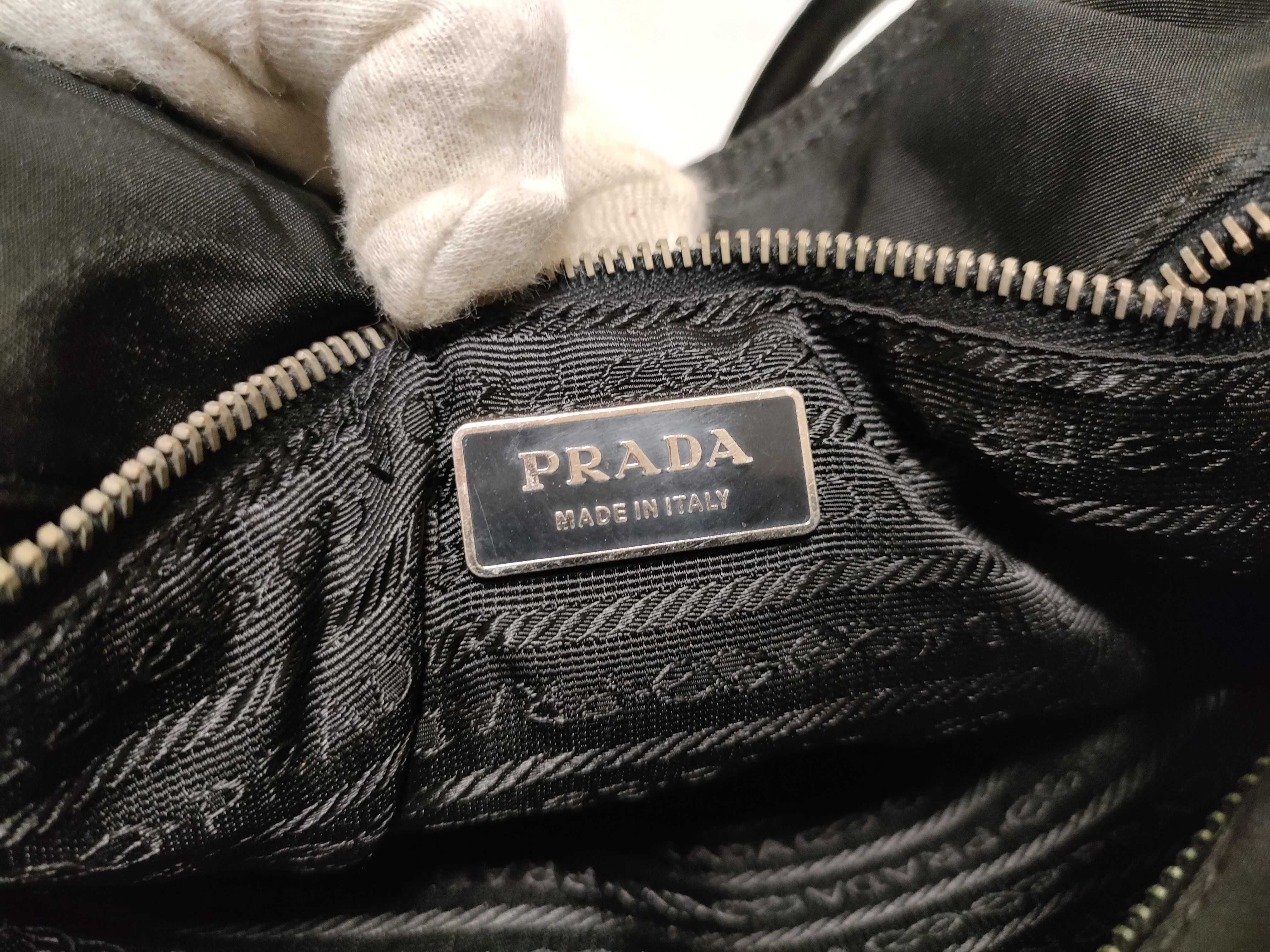 Nylon Prada Triangle Logo Nylon Handbag — view 12