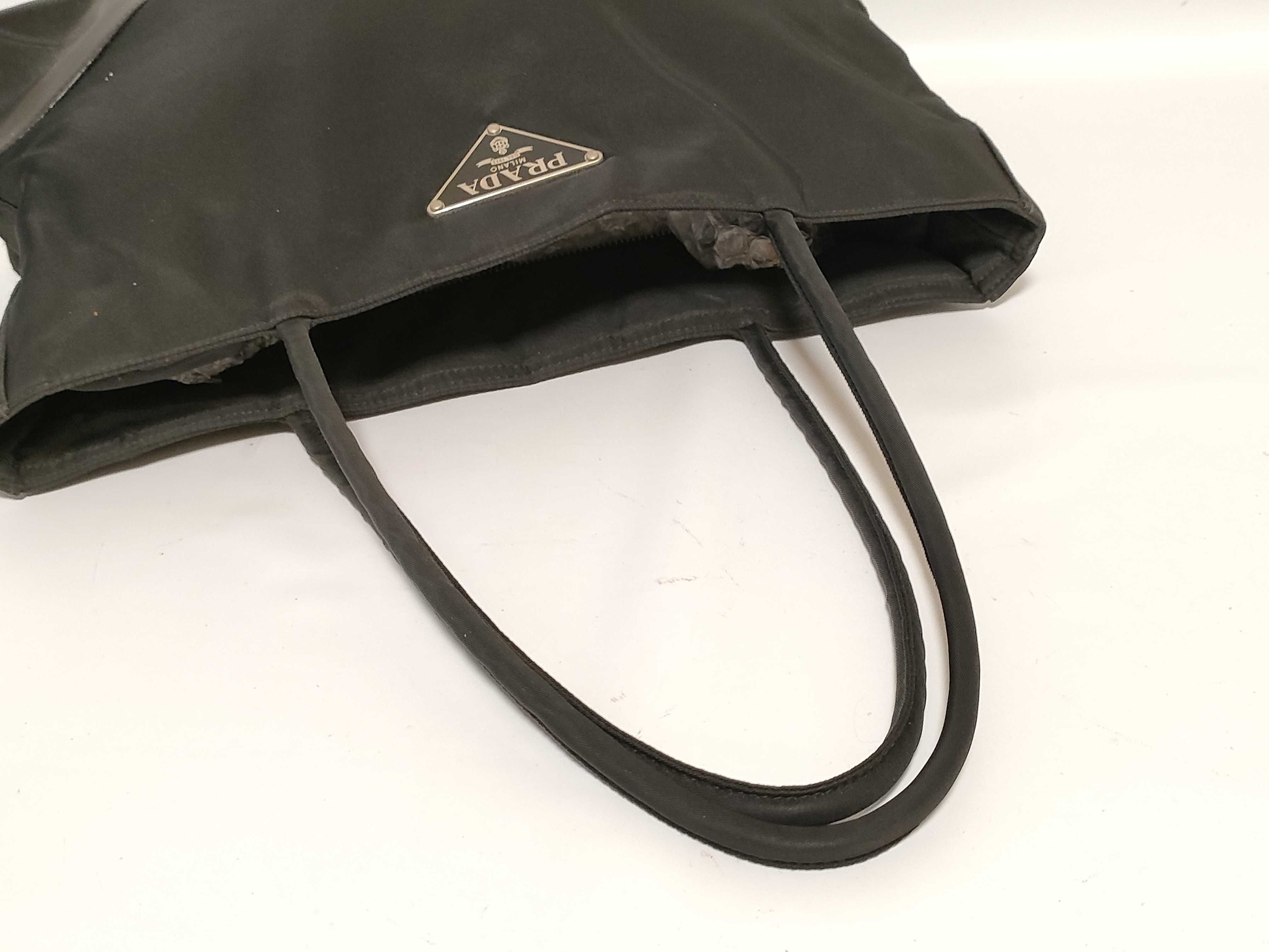 Nylon Prada Triangle Logo Nylon Handbag — view 3