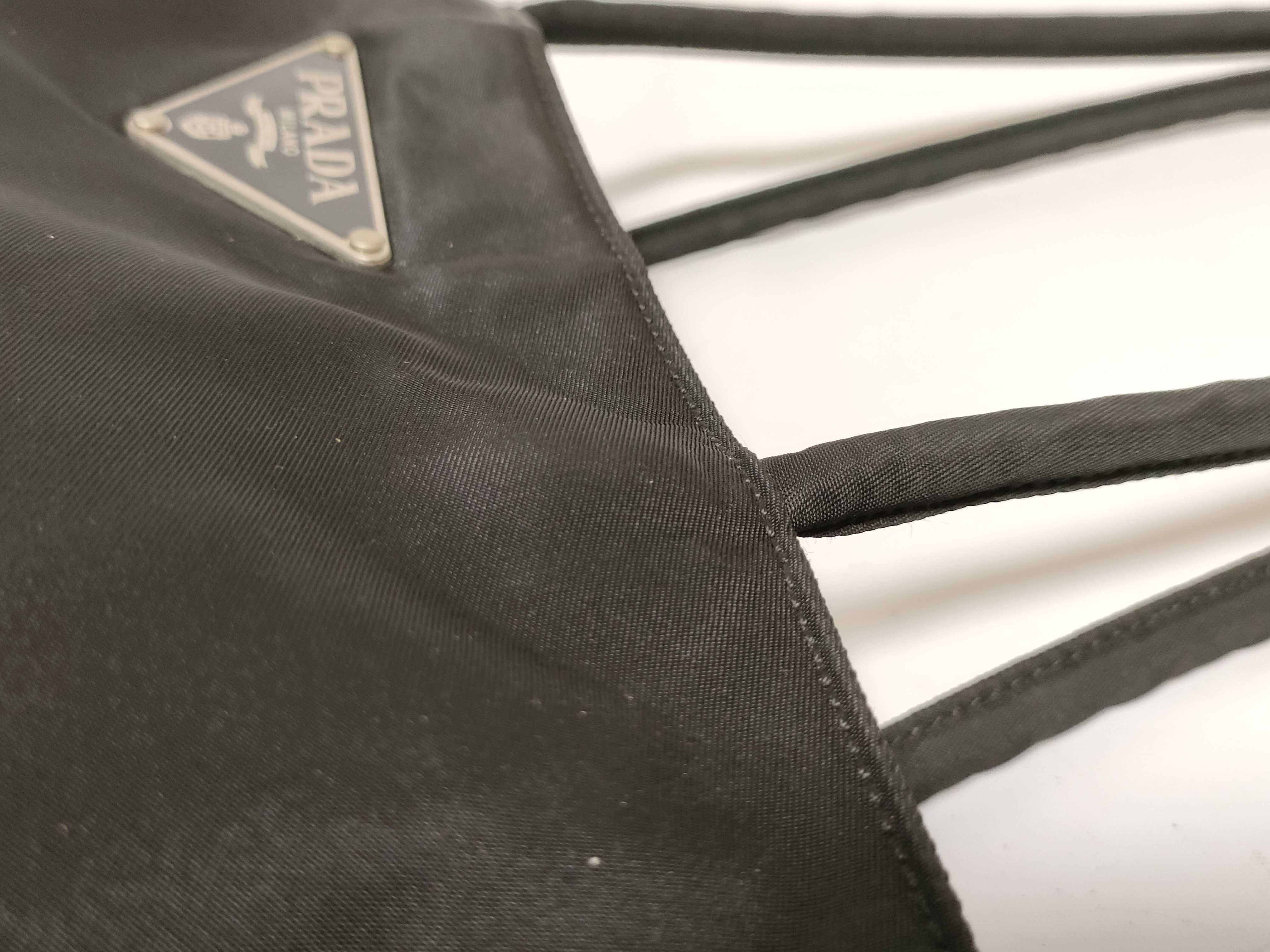 Nylon Prada Triangle Logo Nylon Handbag — view 5