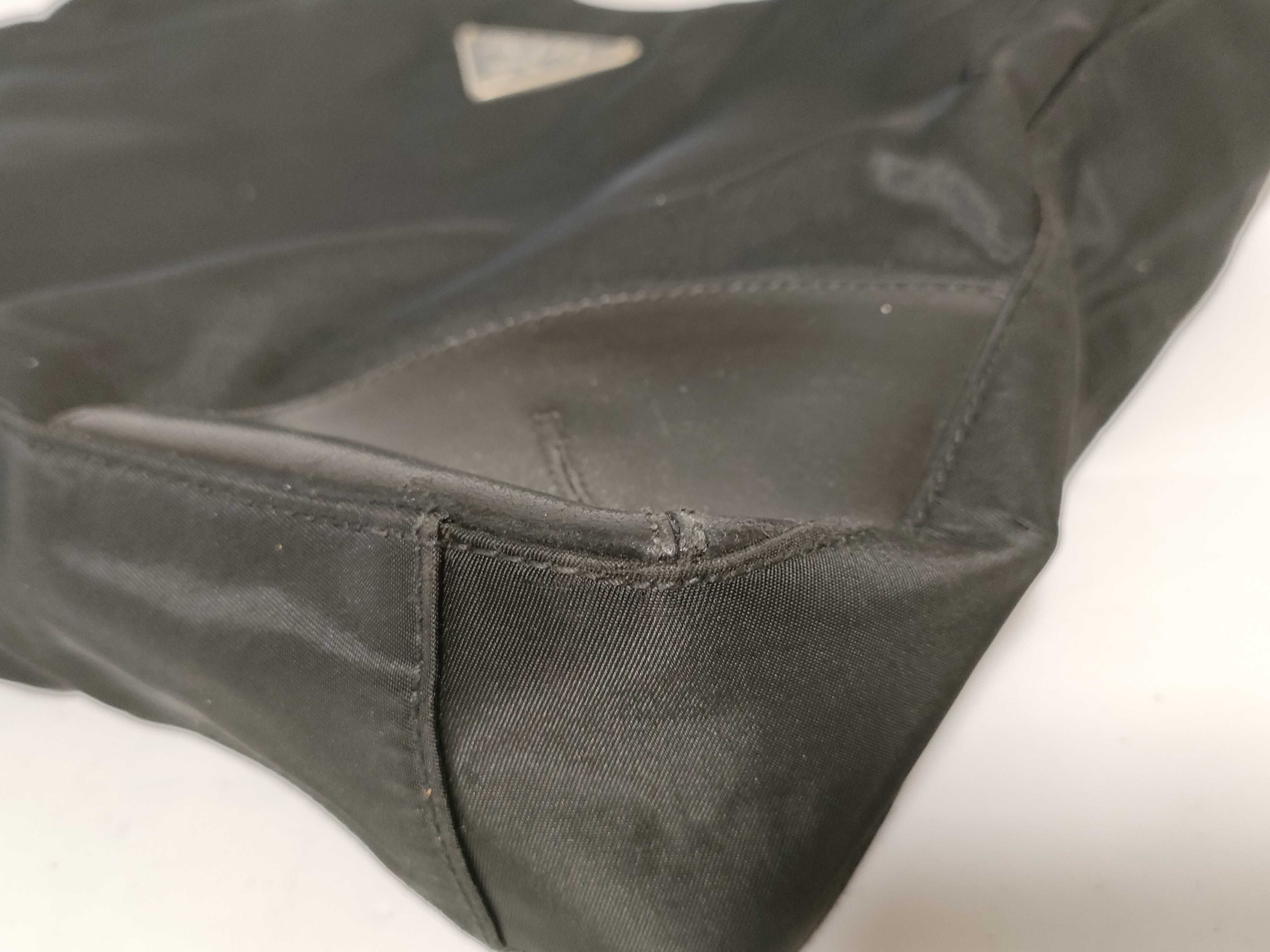 Nylon Prada Triangle Logo Nylon Handbag — view 7