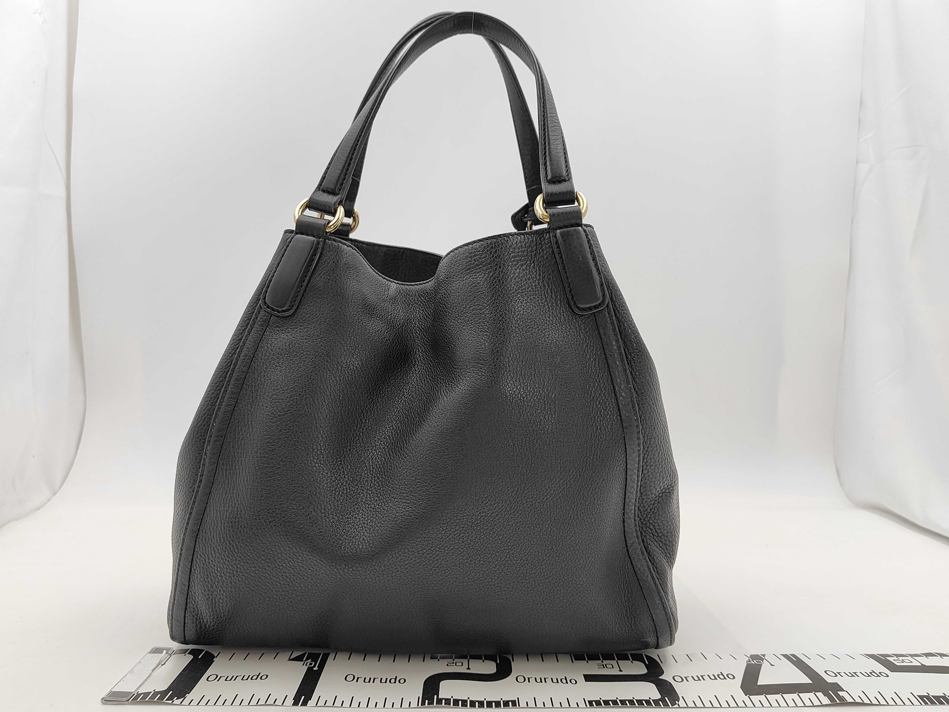 Soho Handbag, 282309, Black Leather Handbag — view 2