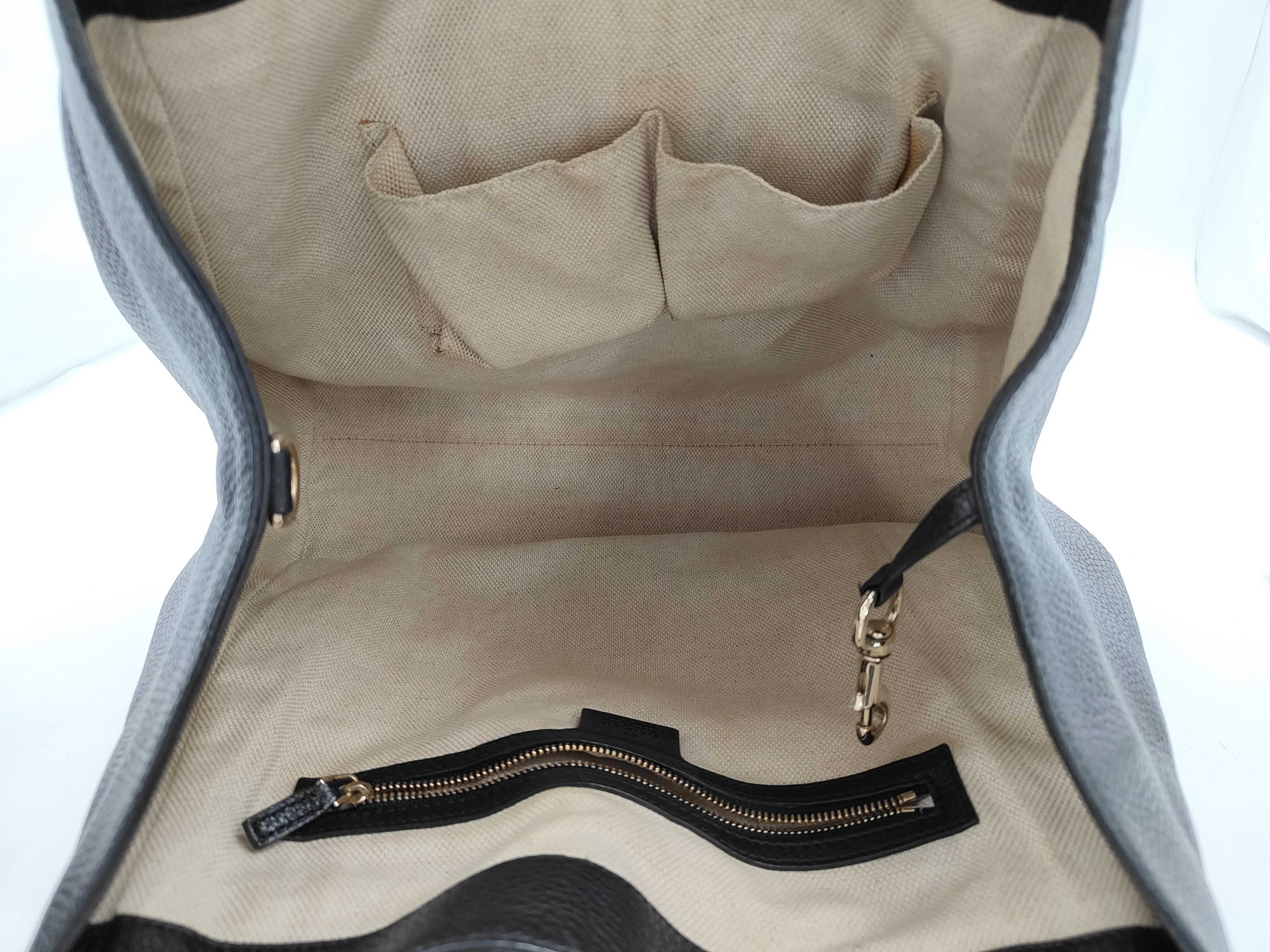 Soho Handbag, 282309, Black Leather Handbag — view 9