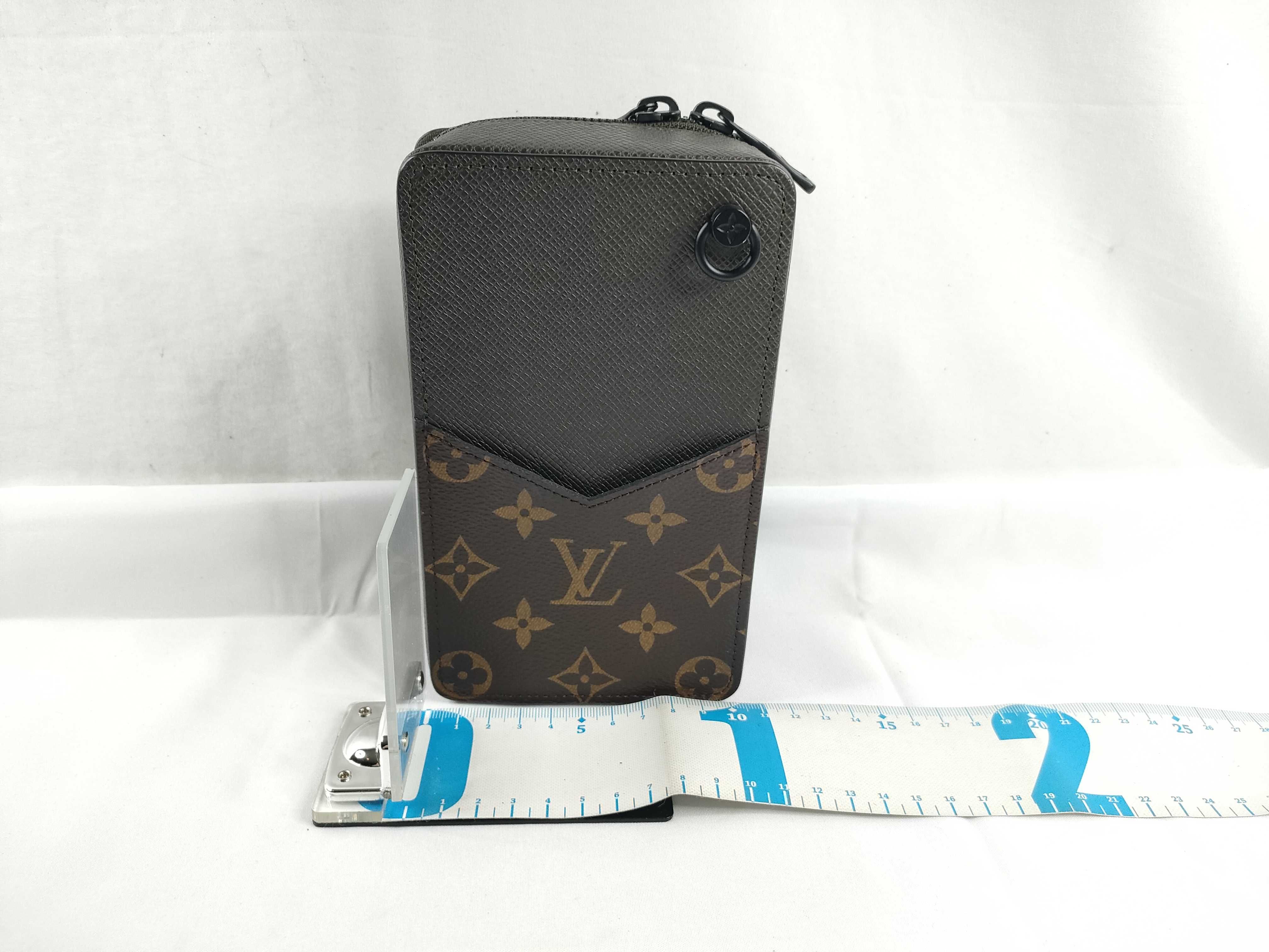 Monogram Taiga Phone Box Shoulder Bag — view 2