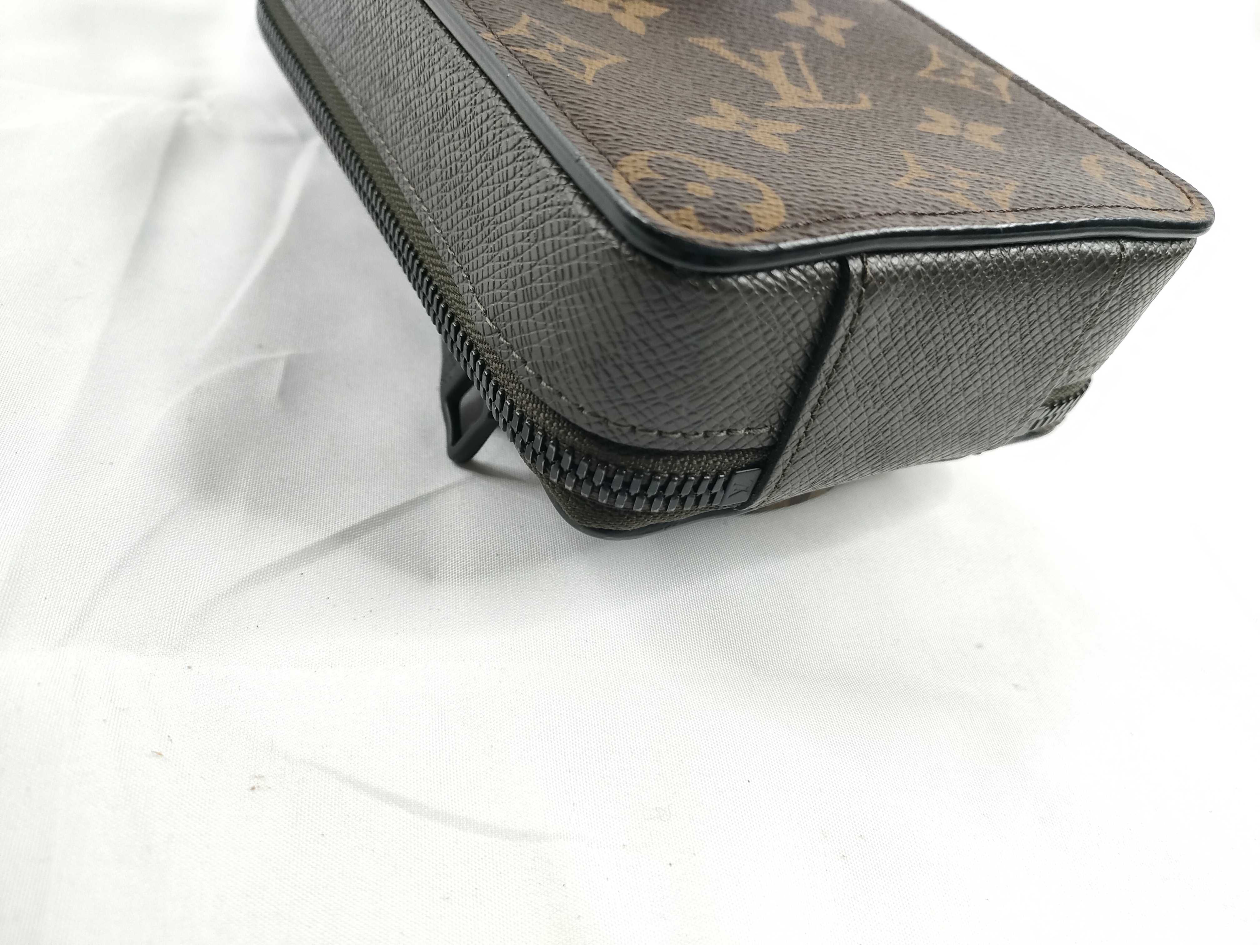 Monogram Taiga Phone Box Shoulder Bag — view 3