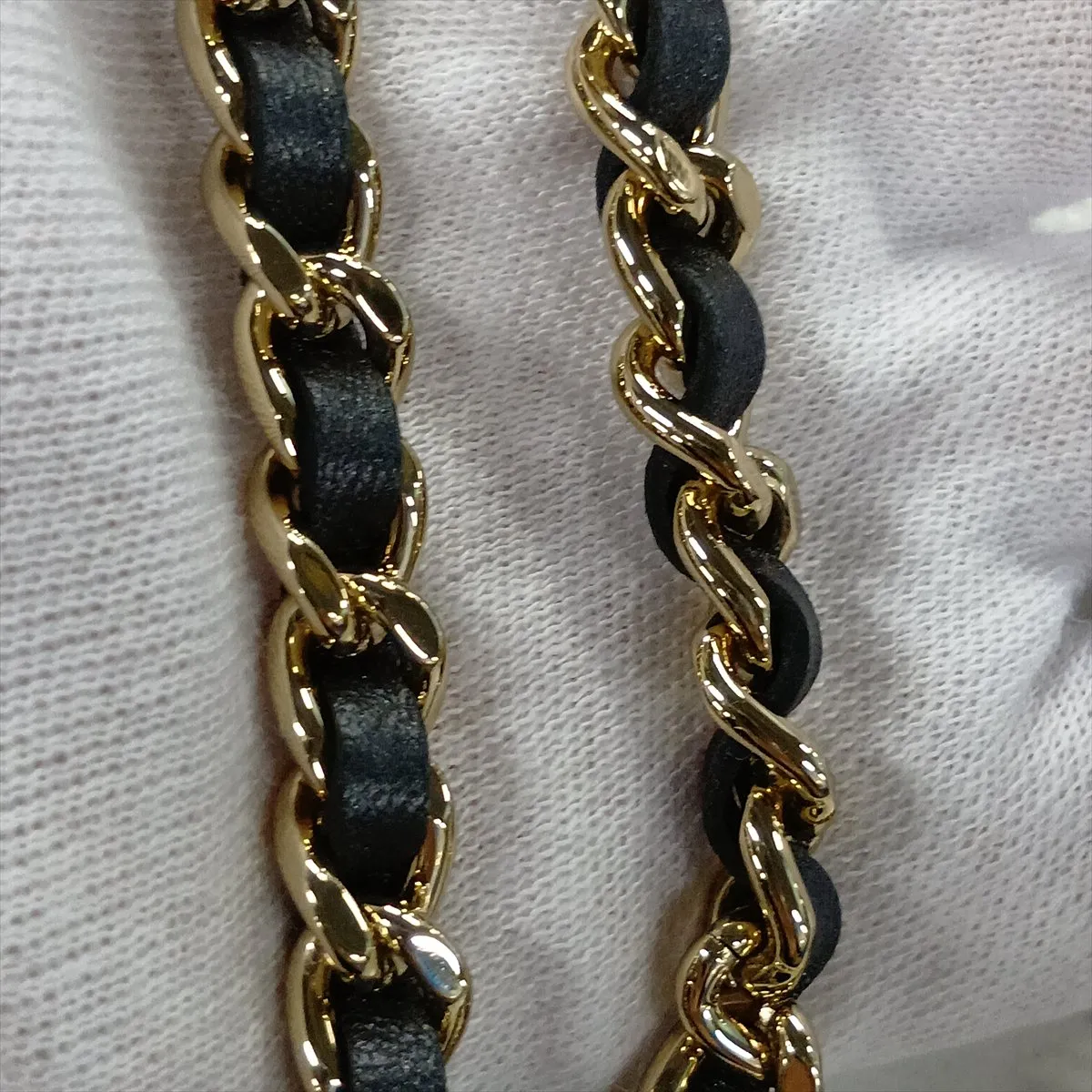 Matelassé Lambskin Chain Shoulder Bag, Gray with Gold Hardware, CK3HPPUH, Random Serial Number AP4526 — view 9