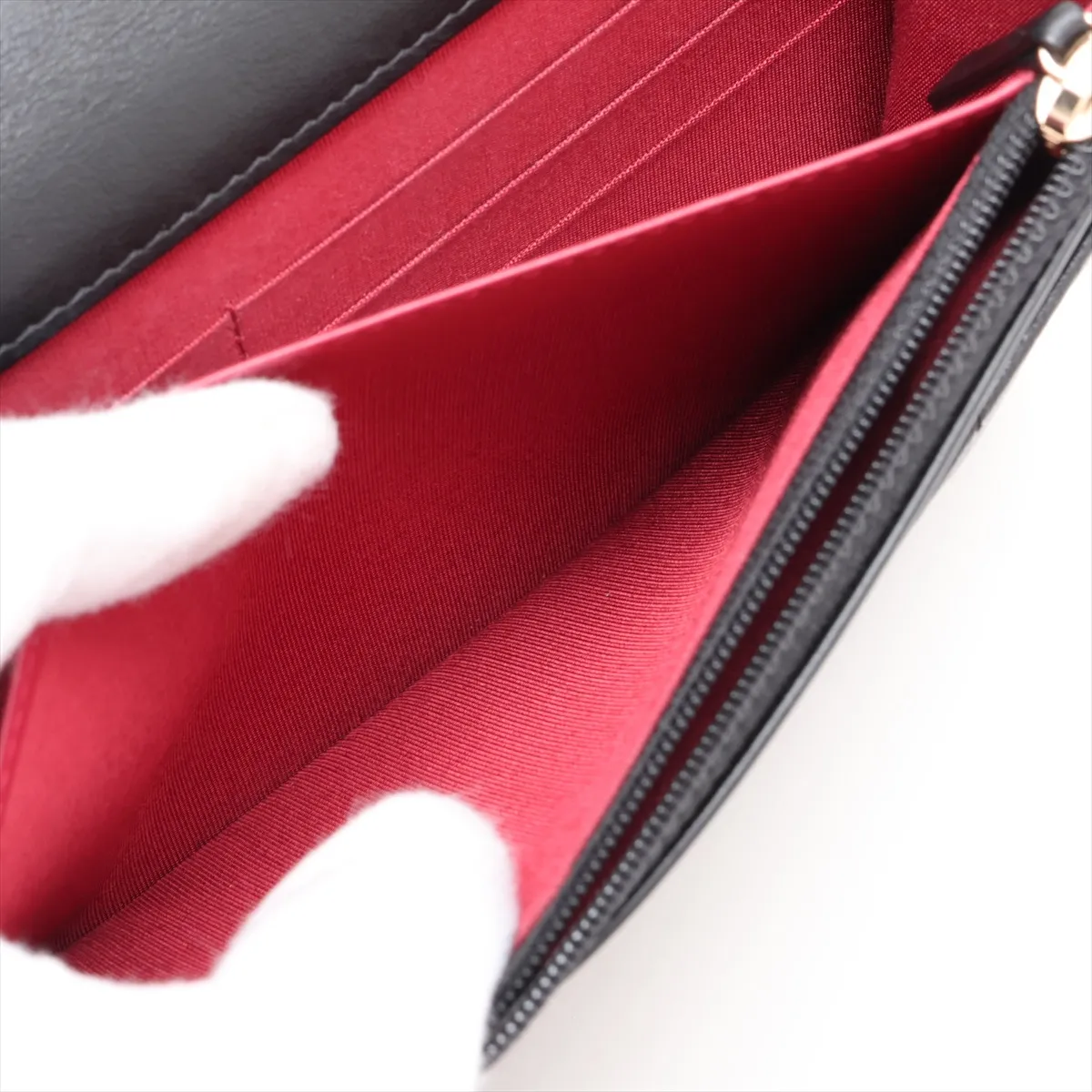 19 Lambskin Chain Shoulder Bag, Black with Gold and Silver Hardware, 29729514, serial number in the 29 range. — view 9
