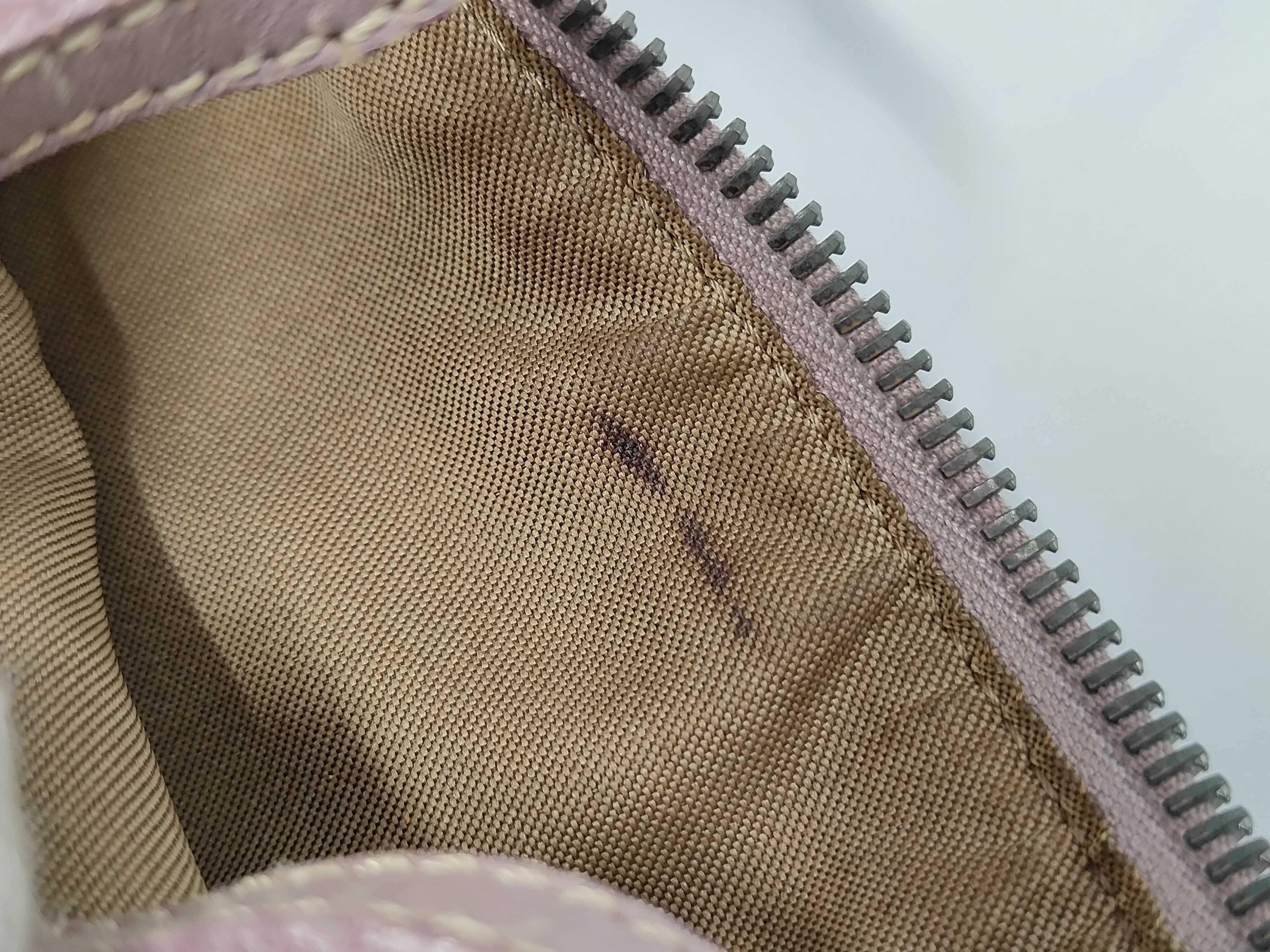 Zucchino Shoulder Bag, Canvas and Leather, Pink Shoulder Bag — view 11