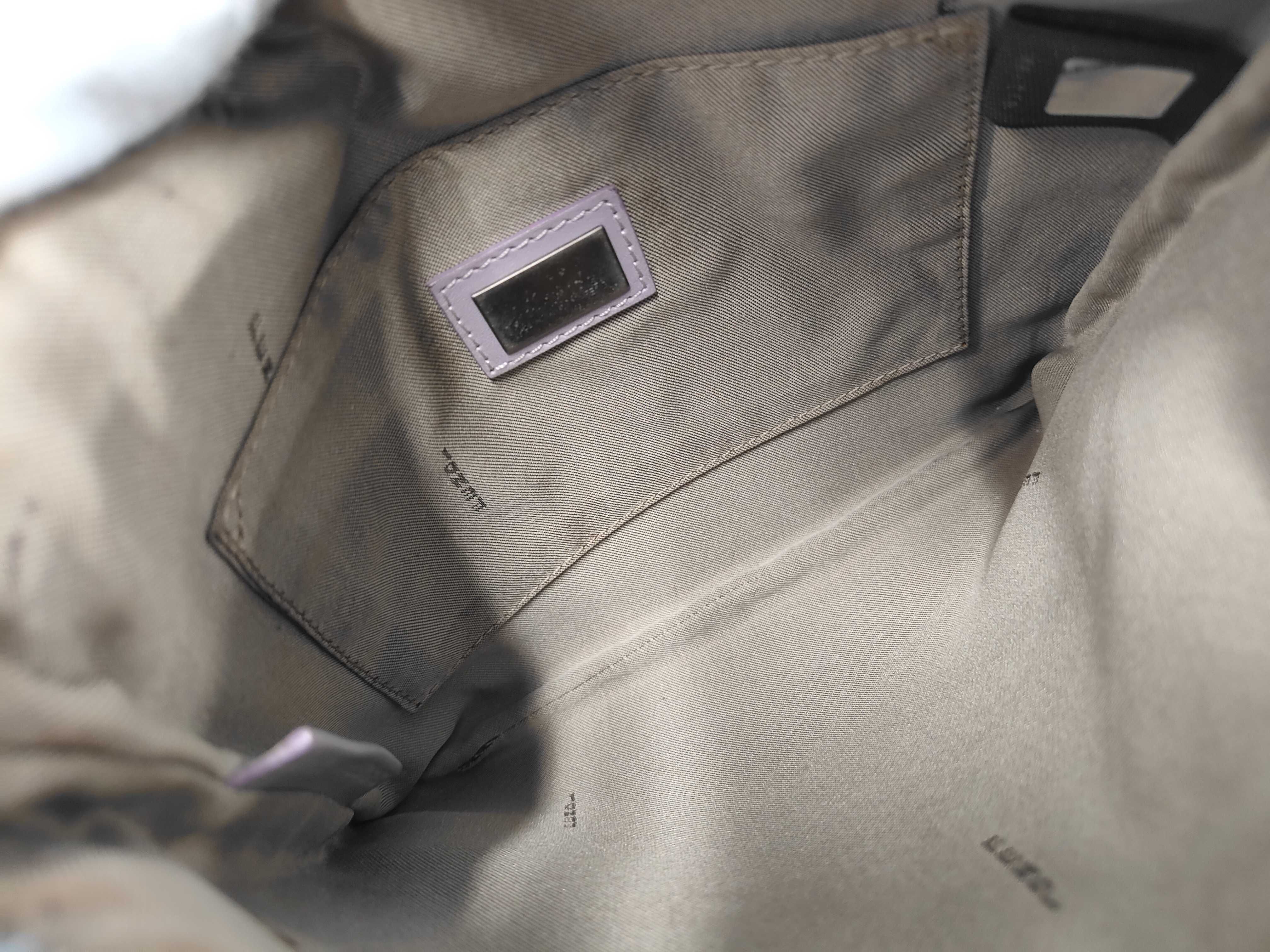 Zucchino Shoulder Bag, Canvas and Leather, Pink Shoulder Bag — view 9