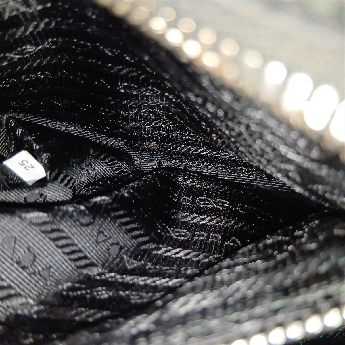 Tessuto Quilted Nylon Shoulder Bag, Black — view 11