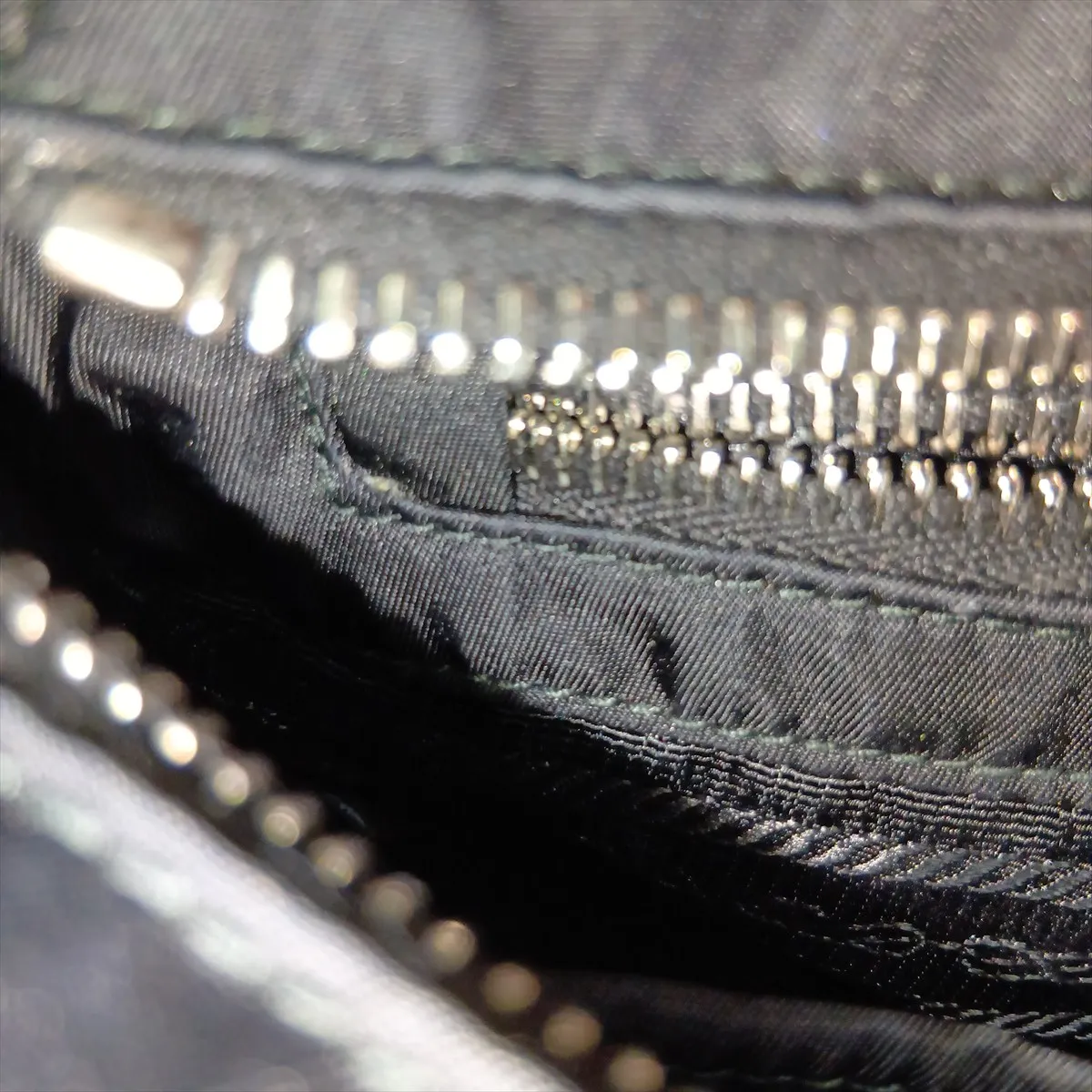 Tessuto Quilted Nylon Shoulder Bag, Black — view 12