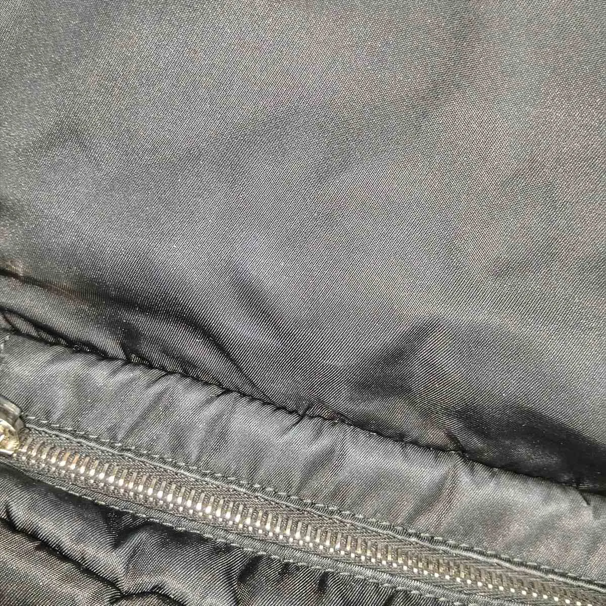 Tessuto Quilted Nylon Shoulder Bag, Black — view 10