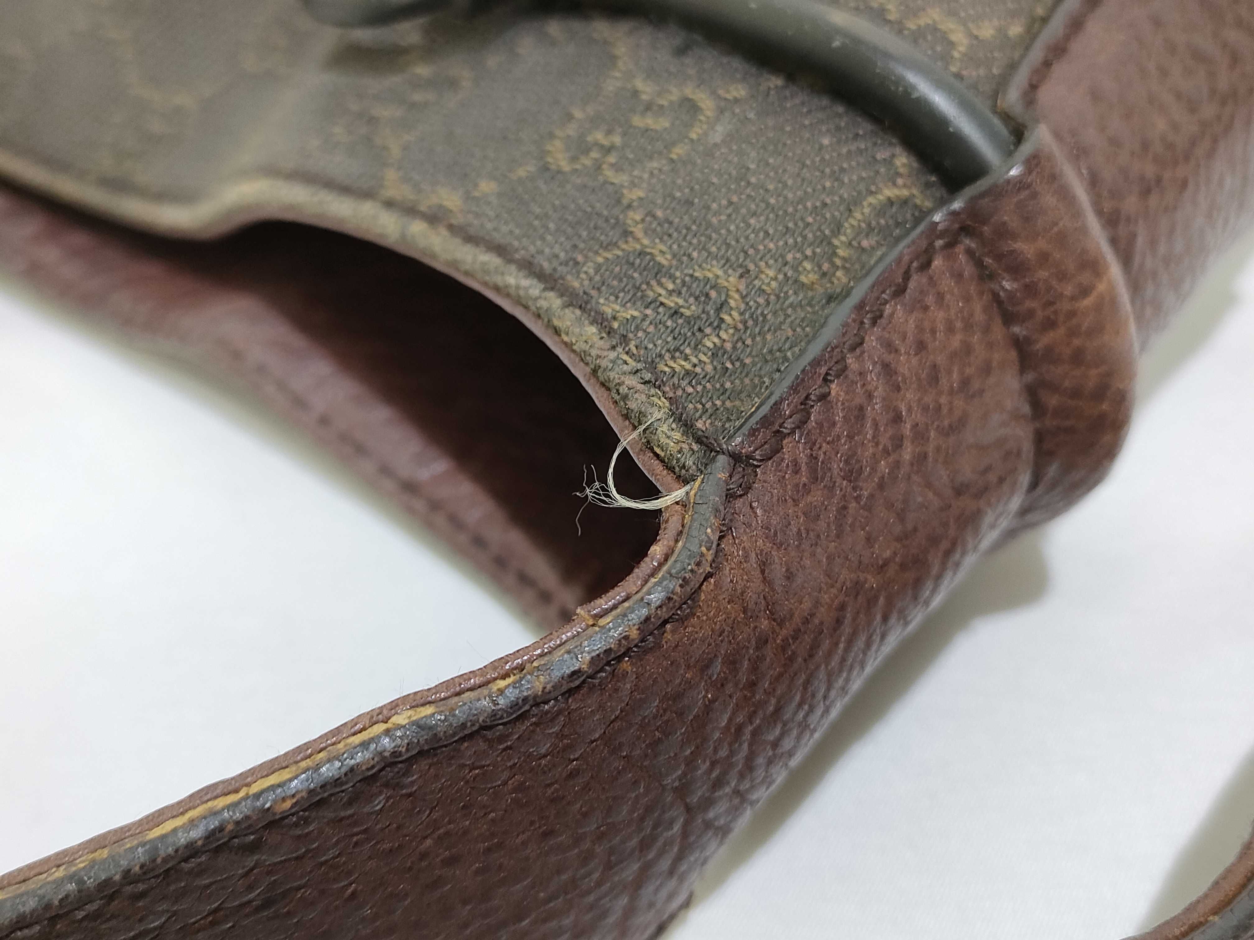 101975 One-Shoulder Bag GG Canvas Leather Brown Shoulder Bag — view 5