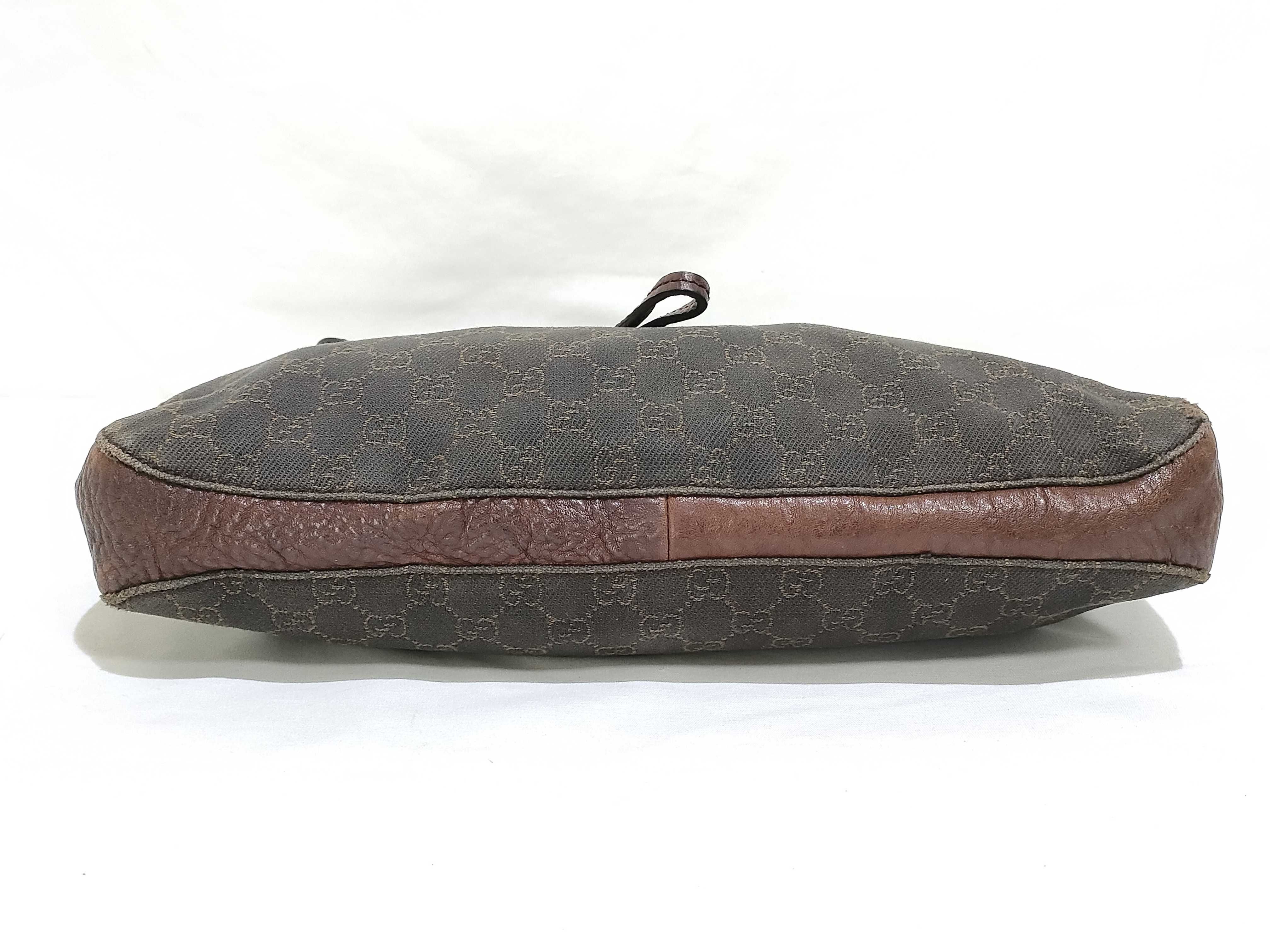 101975 One-Shoulder Bag GG Canvas Leather Brown Shoulder Bag — view 7