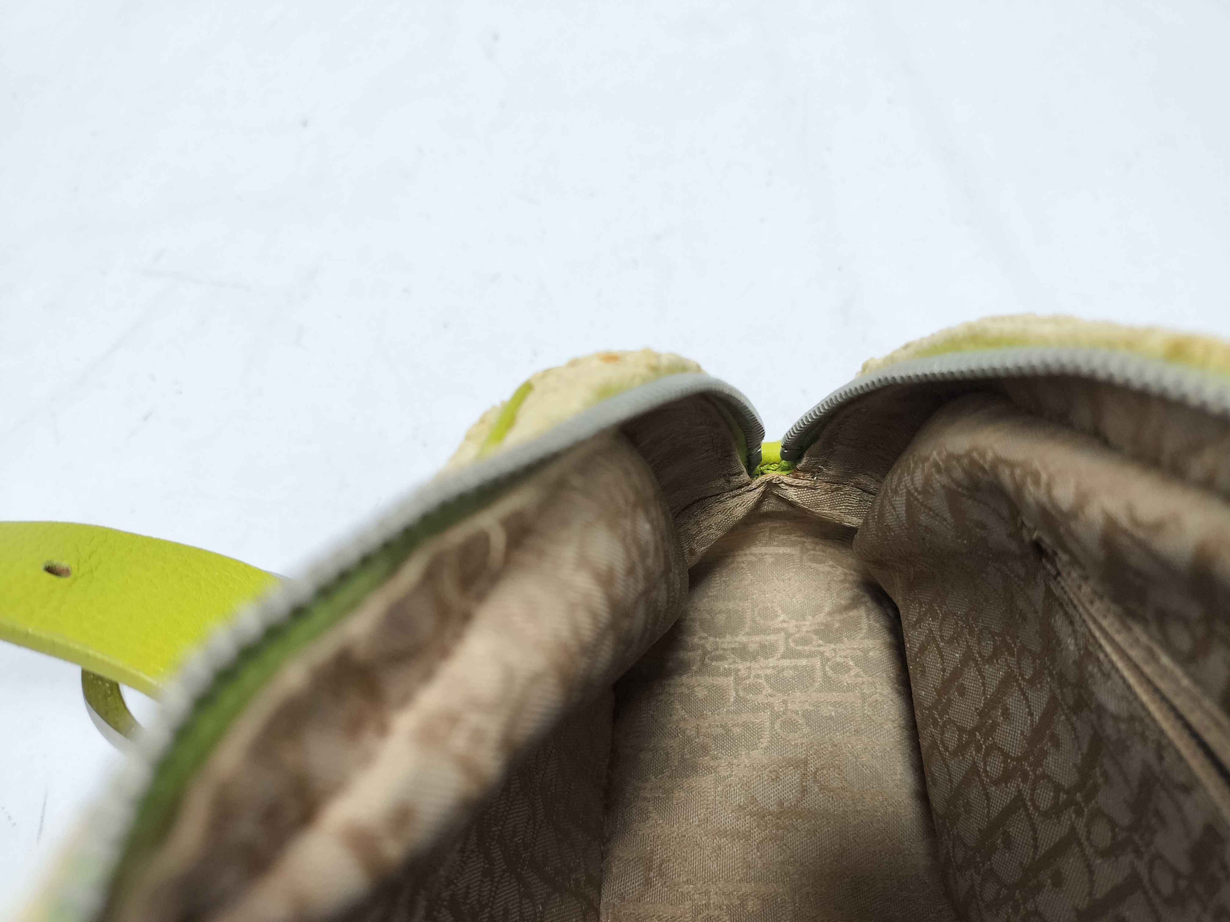 FR - Raffia x green leather handbag — view 12