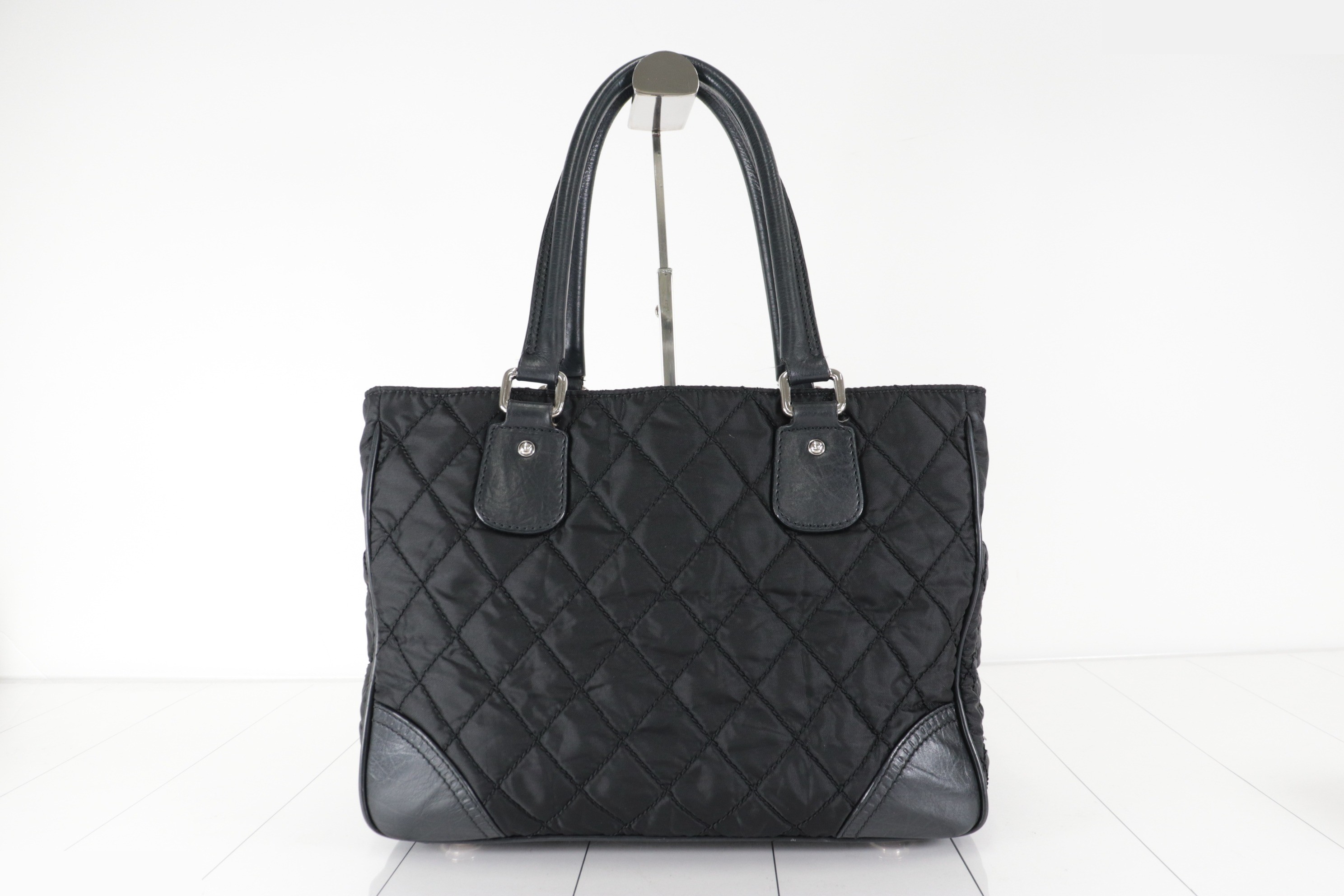 DecaCoco Nylon x Leather Tote Bag, Item No. 12 — view 3