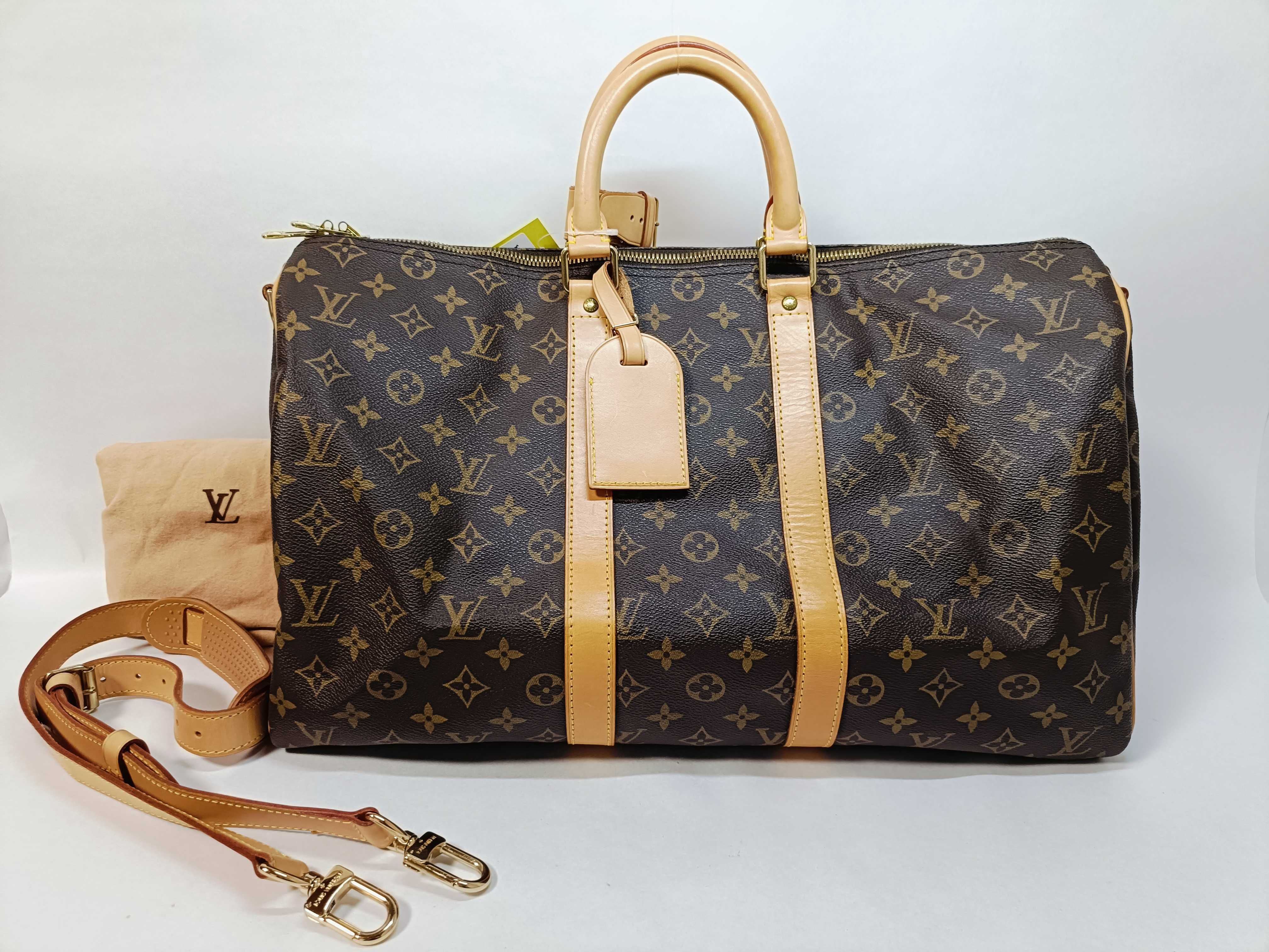 Monogram Keepall Bandoulière 45 Boston Bag