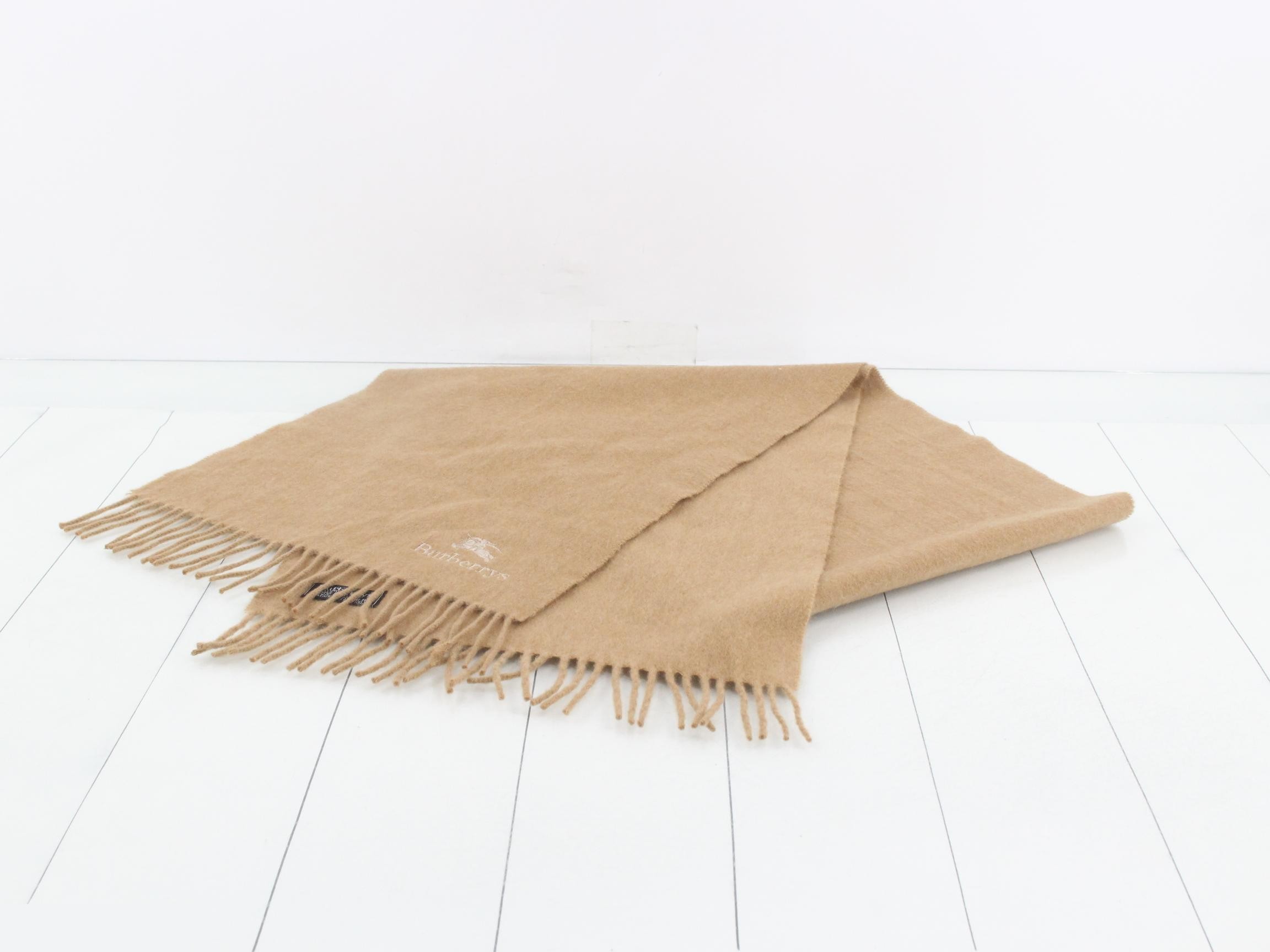 Scarf, beige, 100% cashmere — view 2