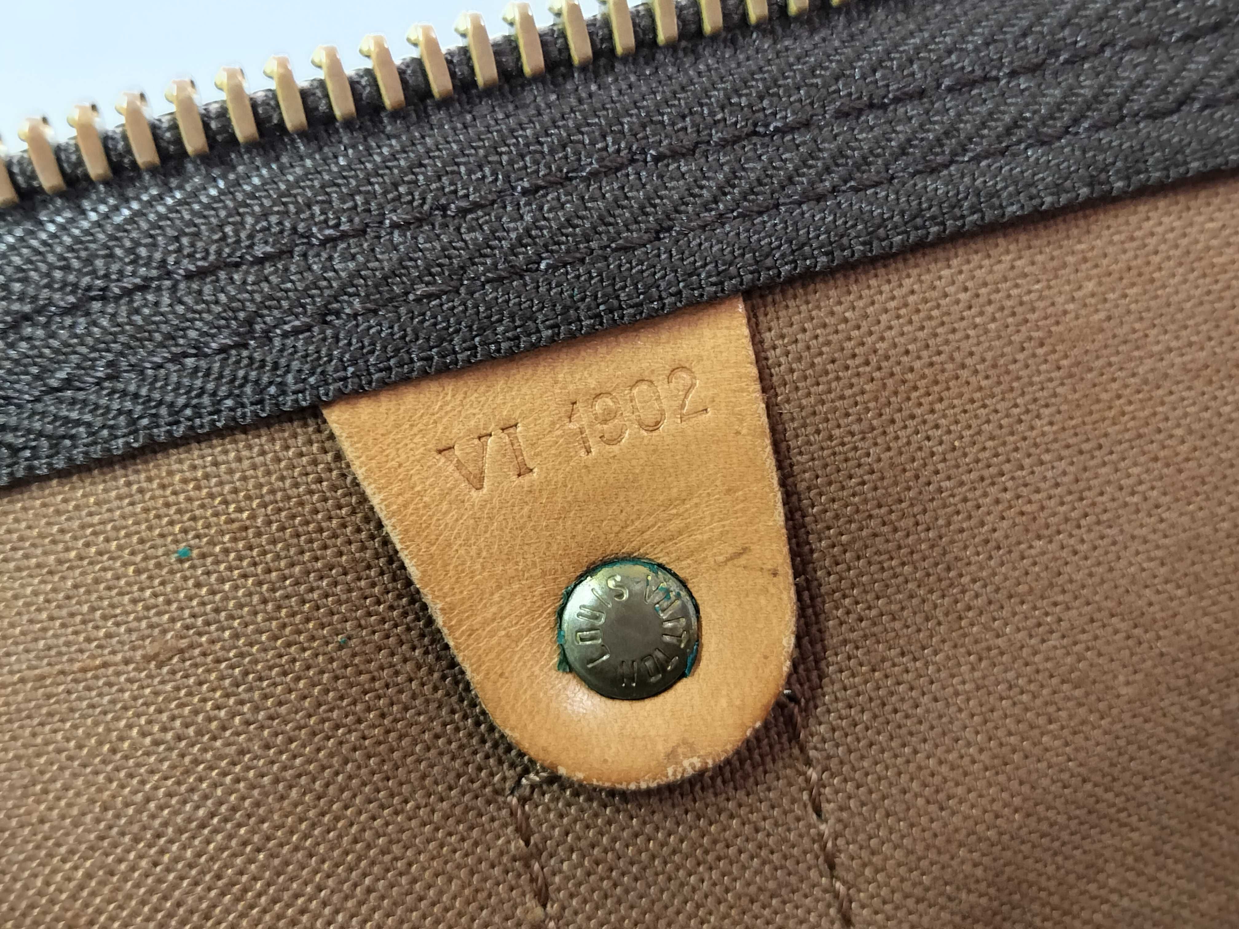 Monogram Keepall Bandoulière 50 M41416 VI1902 Brown Boston Bag — view 10