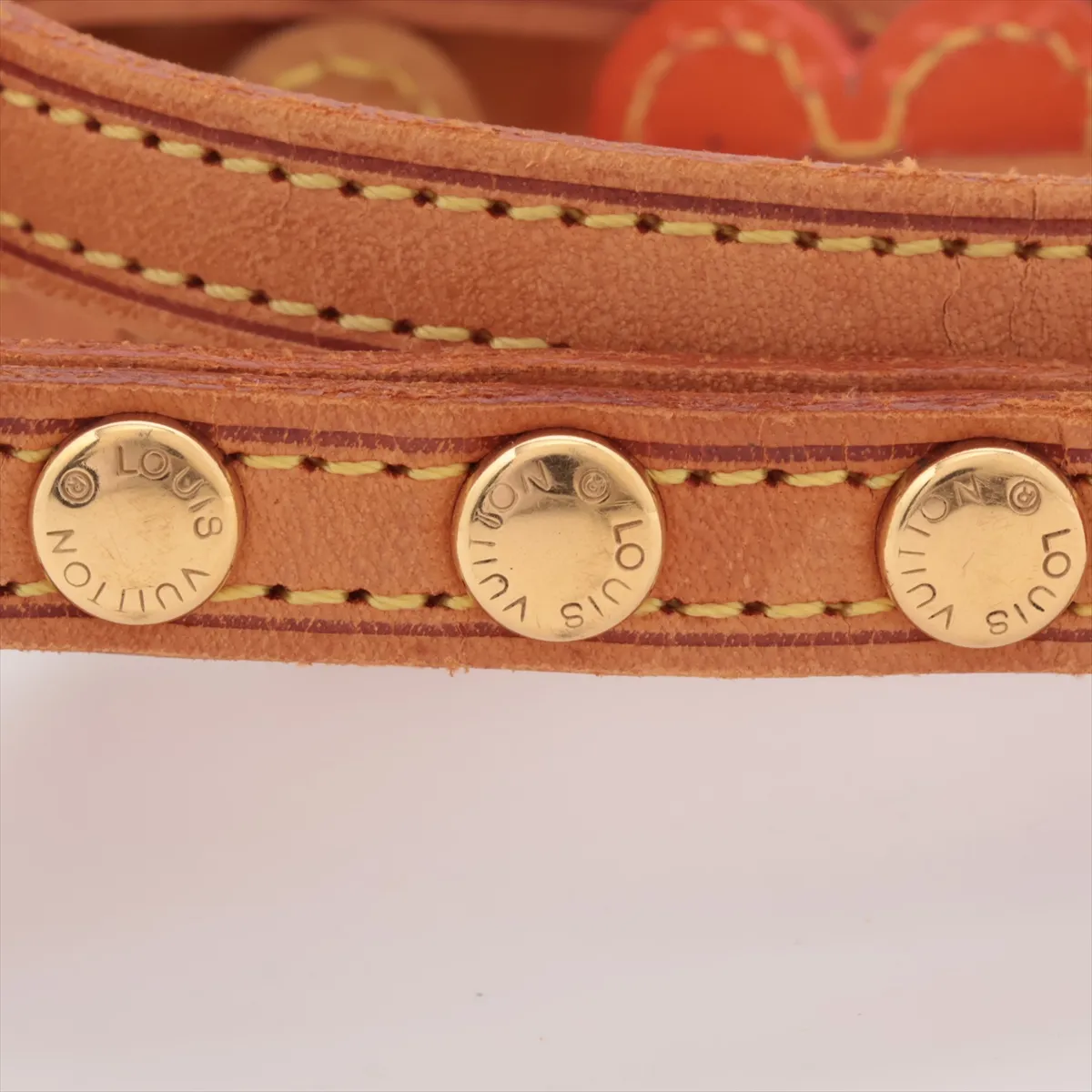 M92251 Flower Lexington FL0012 Bracelet, GP x Leather, Brown, — view 7