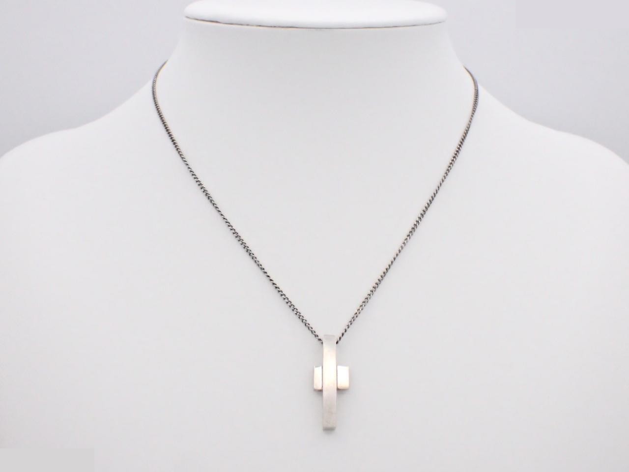 Cross necklace, SV925, 8.6g, chain approximately 42cm — view 3