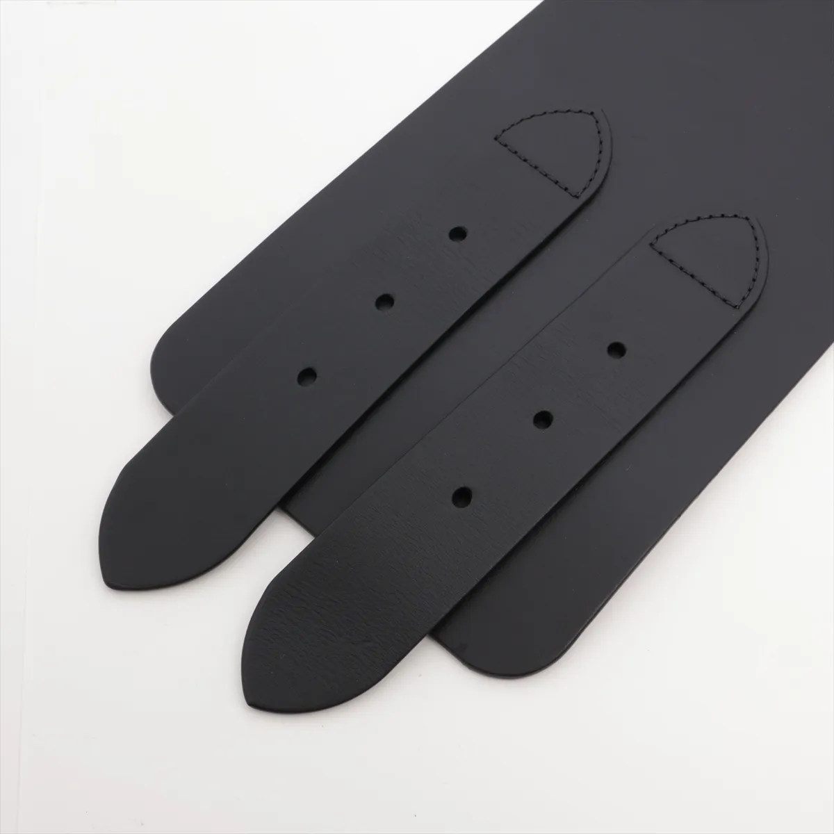belt, GP x leather, black x gold, — view 3