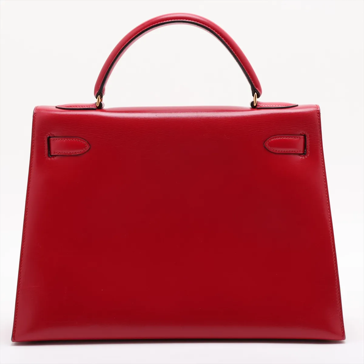 [Individually packaged] Hermes Kelly 32 Sellier Box Calf Rouge Vif Gold Hardware S: 1989 — view 2