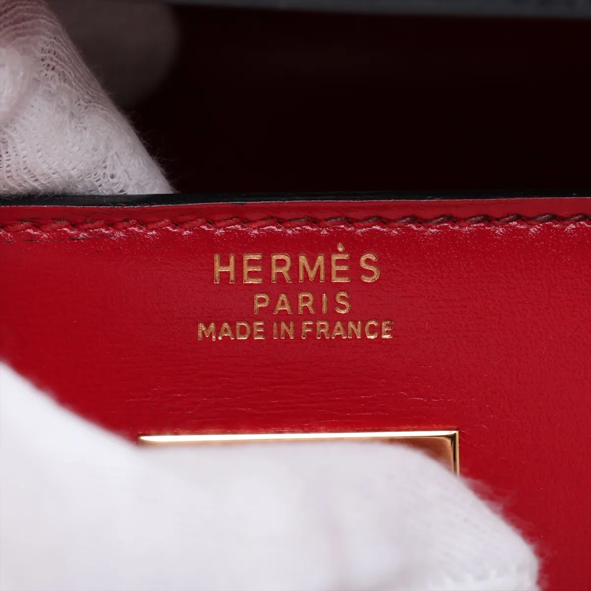 [Individually packaged] Hermes Kelly 32 Sellier Box Calf Rouge Vif Gold Hardware S: 1989 — view 11