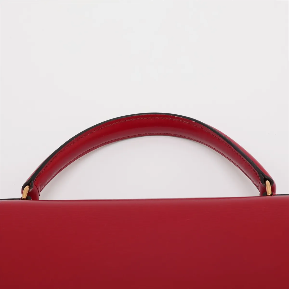 [Individually packaged] Hermes Kelly 32 Sellier Box Calf Rouge Vif Gold Hardware S: 1989 — view 6
