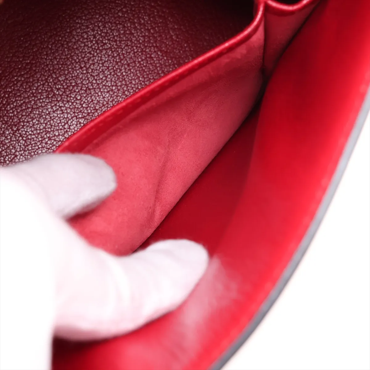 [Individually packaged] Hermes Kelly 32 Sellier Box Calf Rouge Vif Gold Hardware S: 1989 — view 10