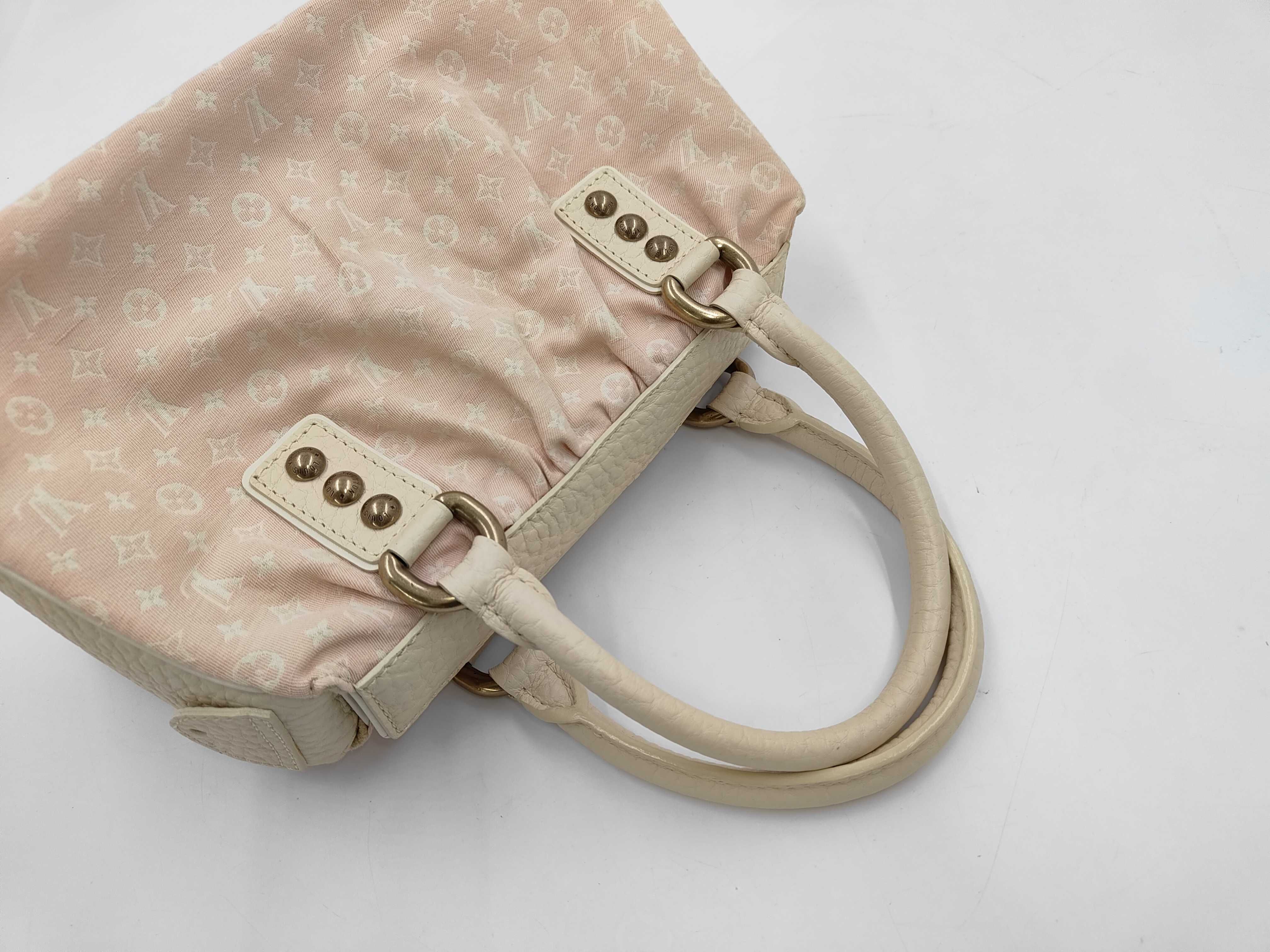 Monogram Mini Lin M40062 Trapeze PM Handbag — view 5