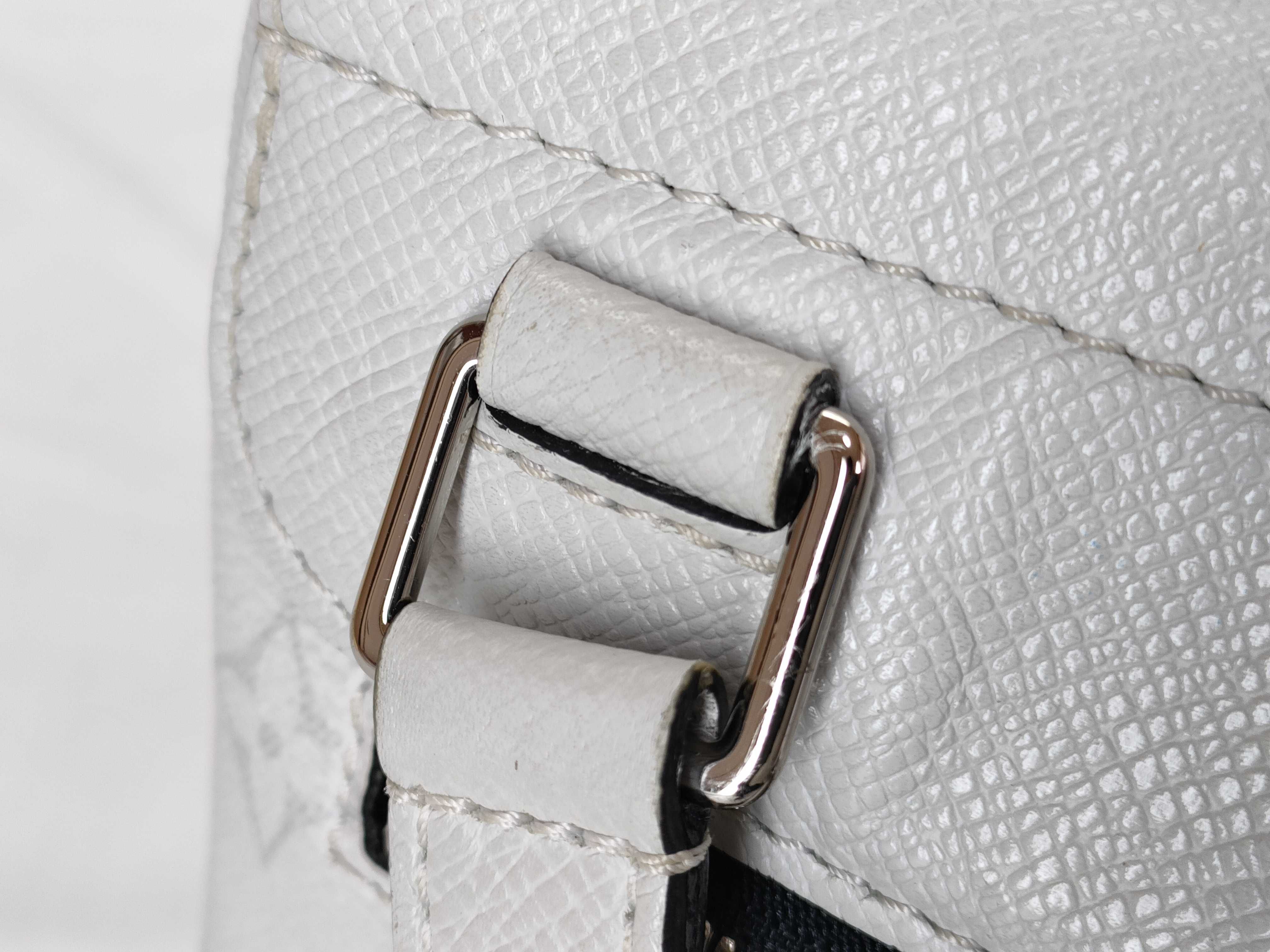 Taigarama Flap Messenger M30411 CA3290 White Shoulder Bag — view 5