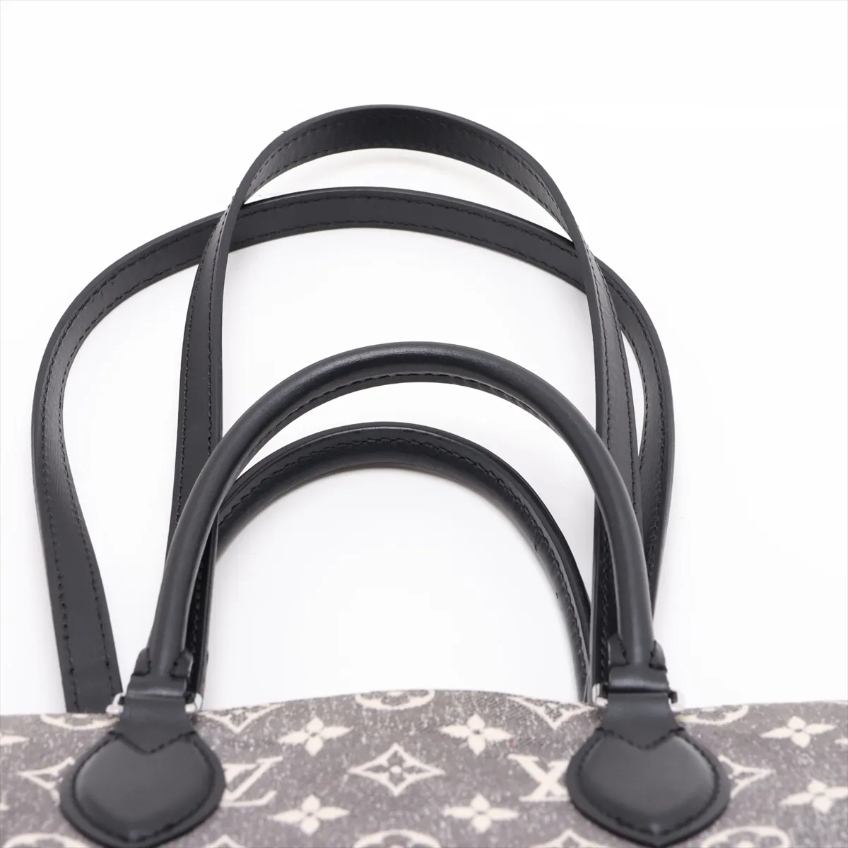 Monogram Jacquard Denim OnTheGo MM M46448 Gray (RFID detected) — view 6