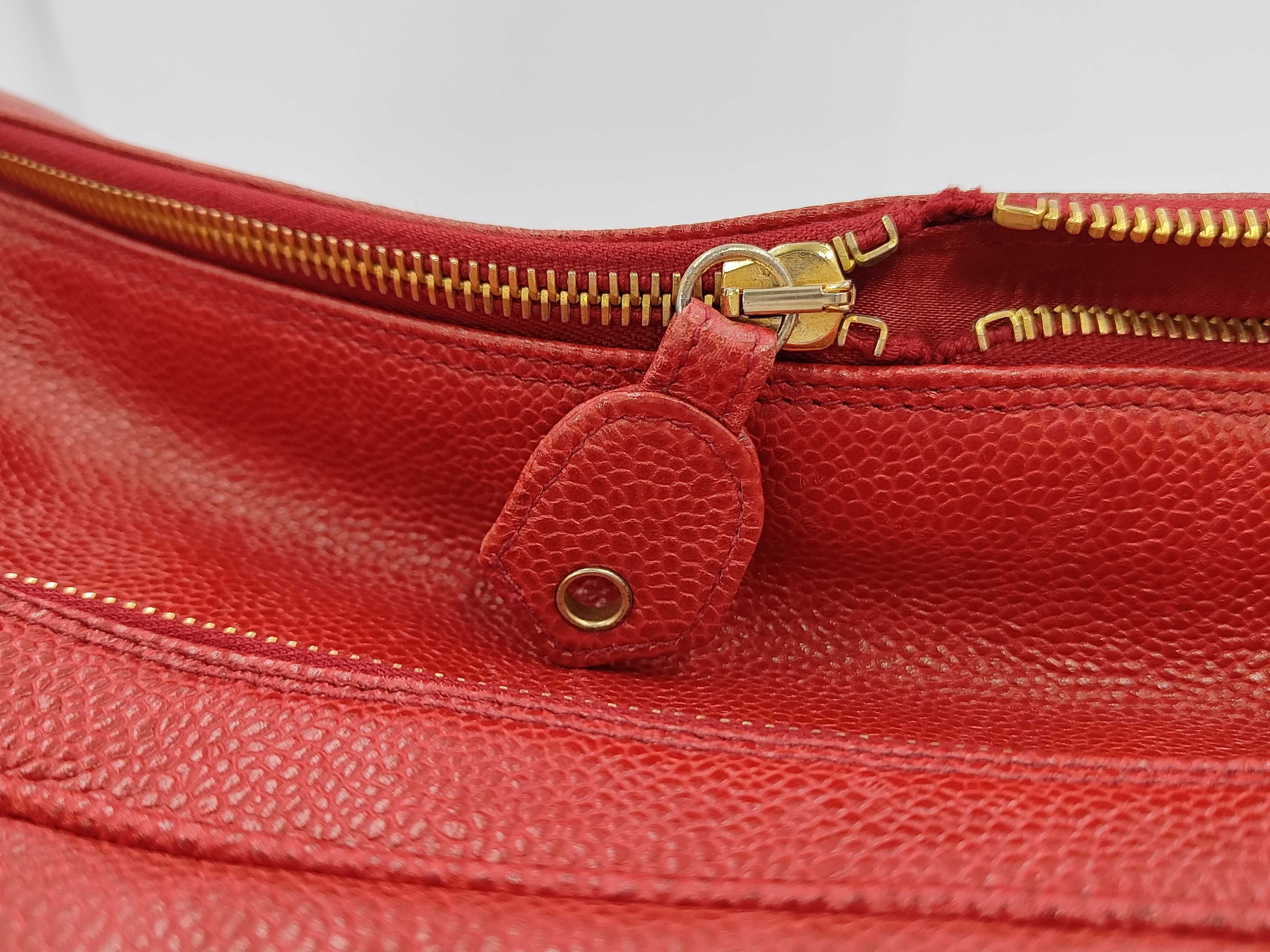 Coco Mark Square One-Shoulder Bag, Caviar Red GP Shoulder Bag — view 8