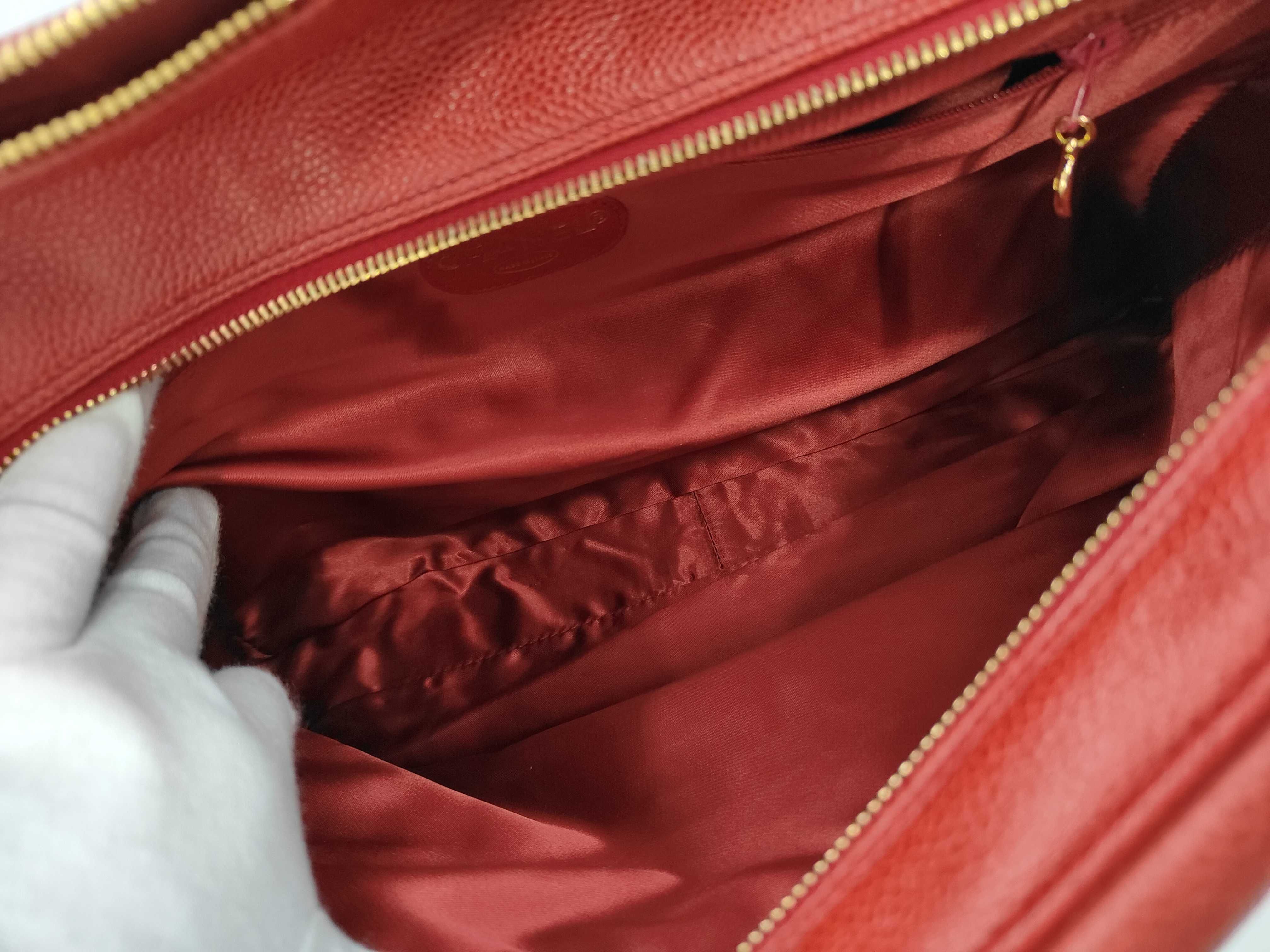 Coco Mark Square One-Shoulder Bag, Caviar Red GP Shoulder Bag — view 10