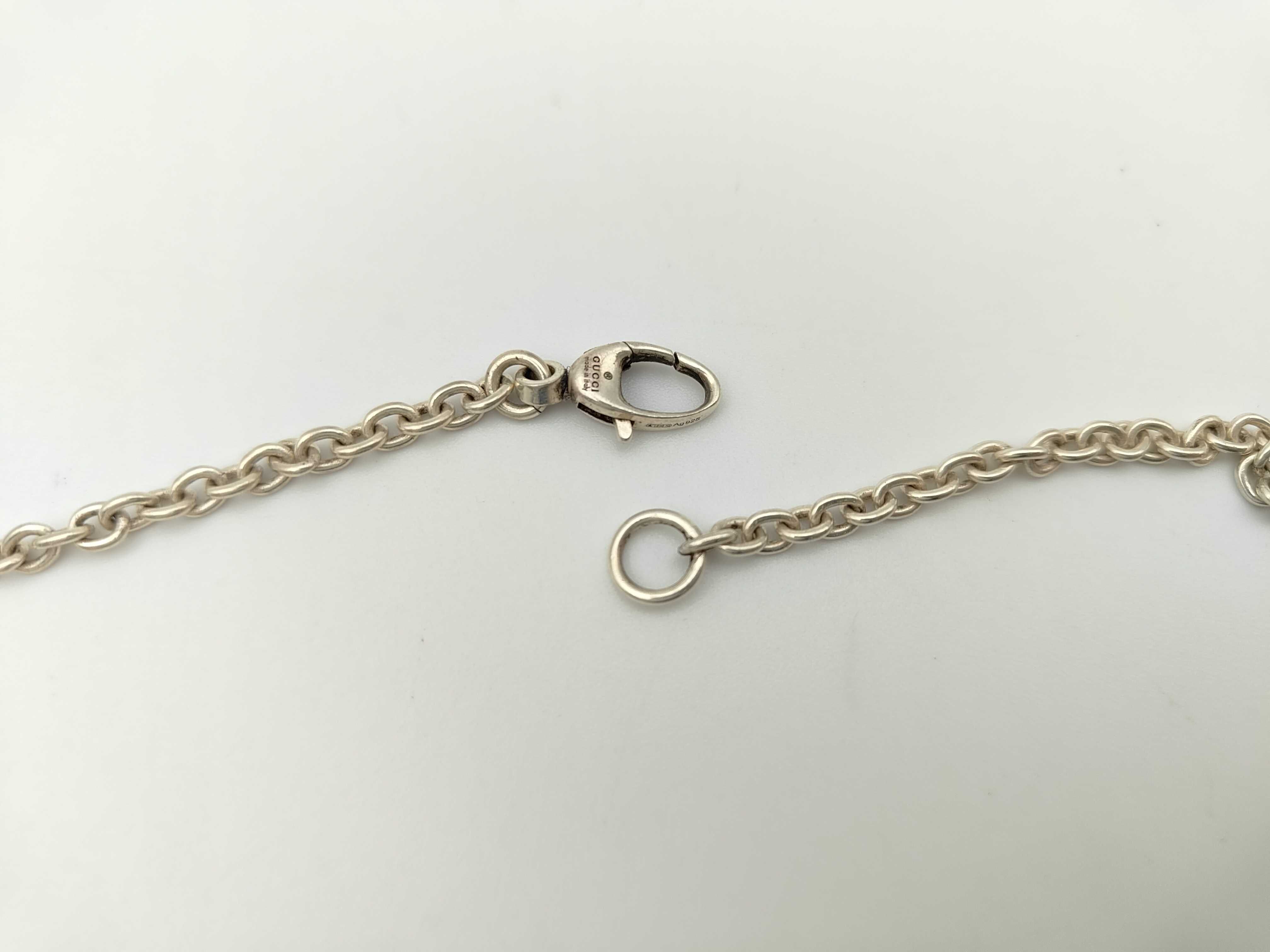 Interlocking G Silver Necklace — view 4