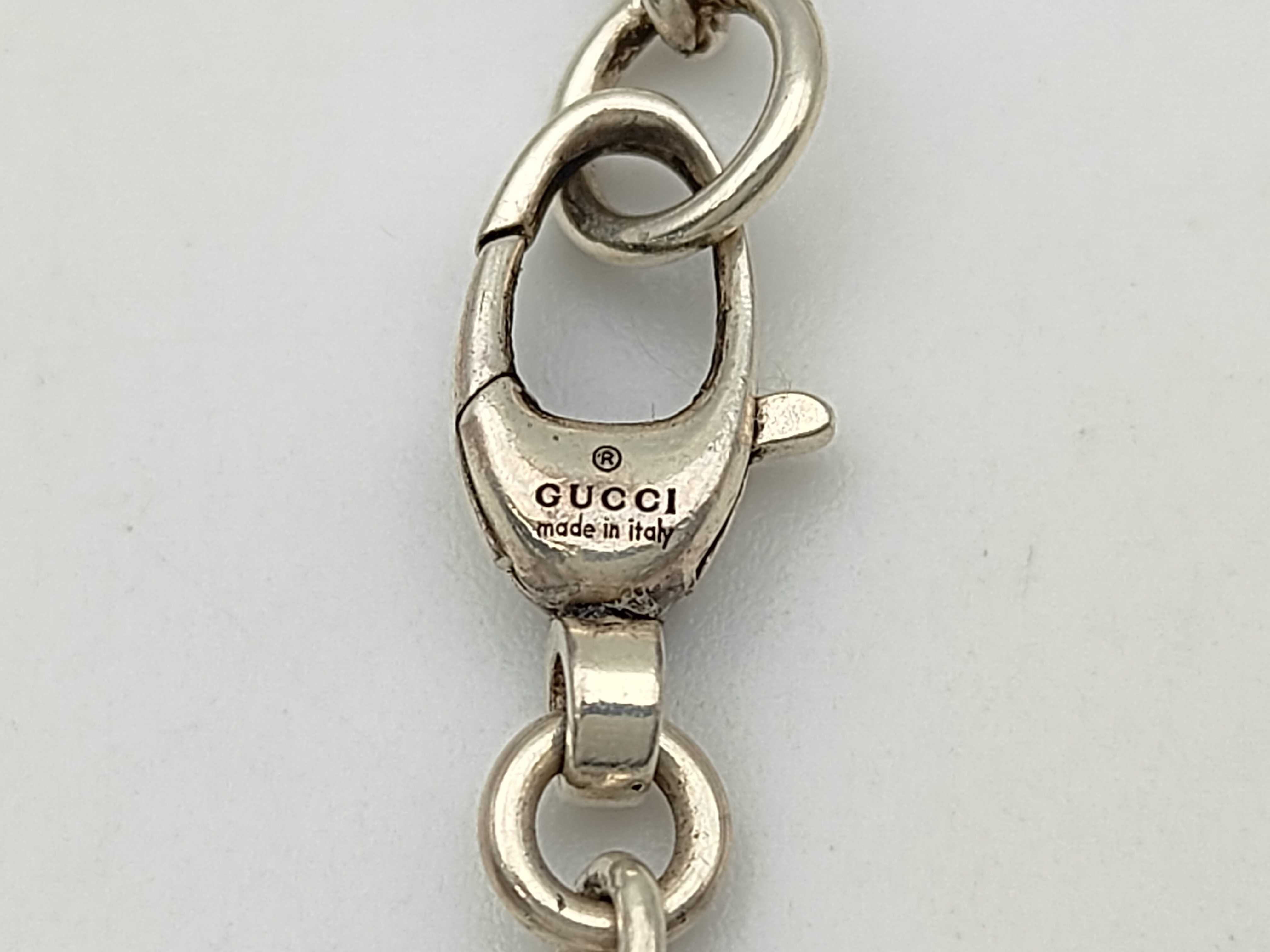 Interlocking G Silver Necklace — view 5