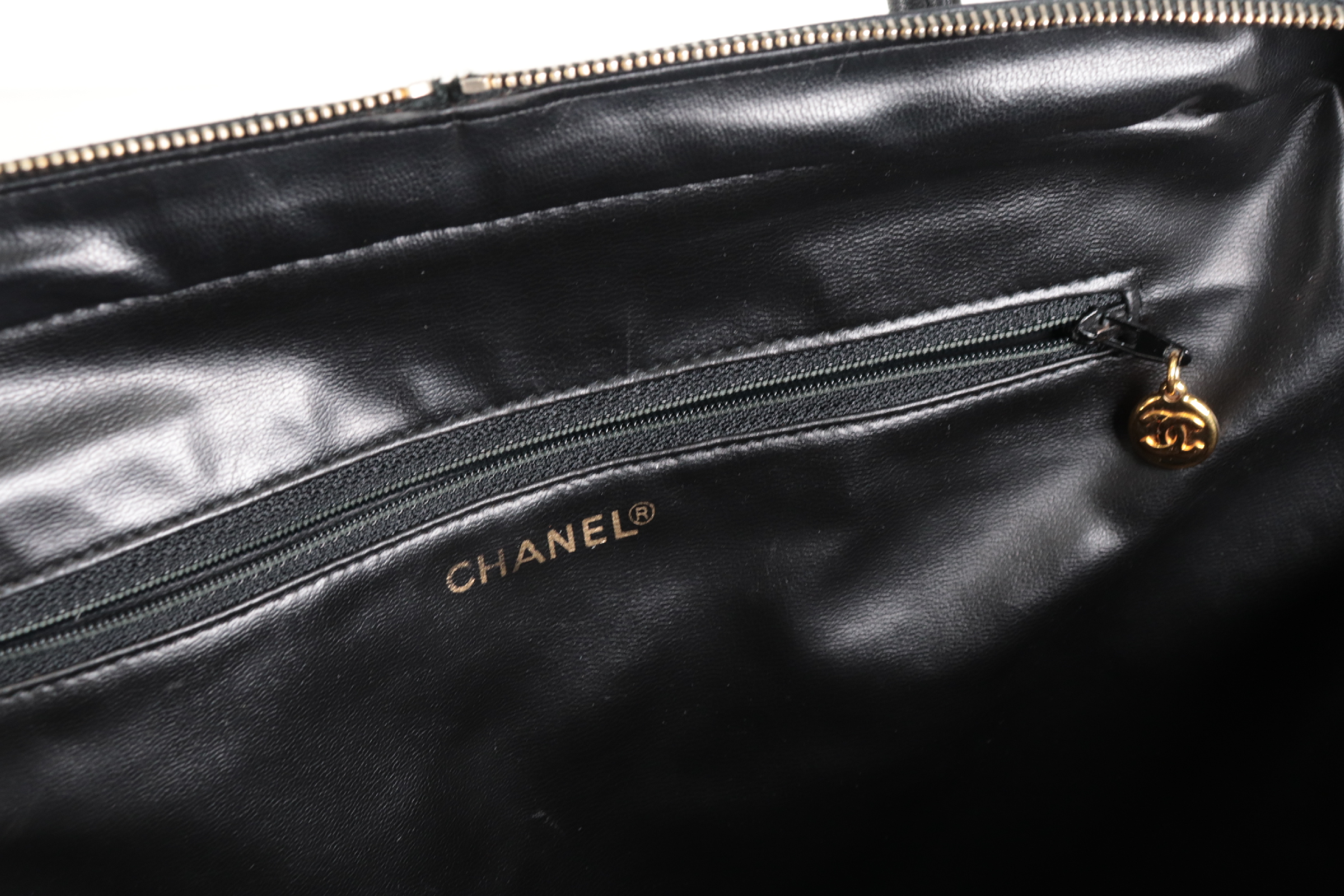 Chevron 2-Way Lambskin Handbag (Serial Number 5) — view 8