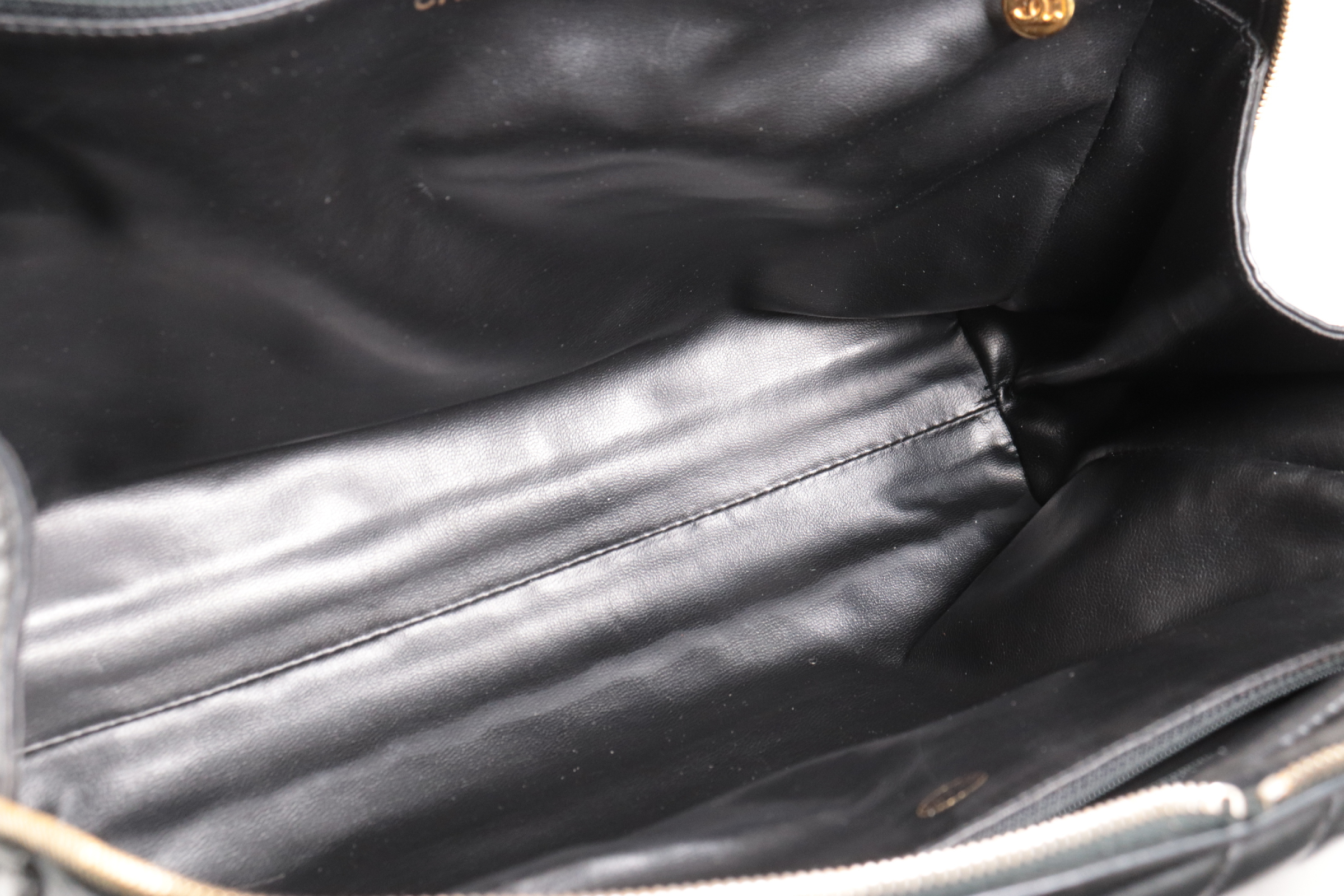 Chevron 2-Way Lambskin Handbag (Serial Number 5) — view 9