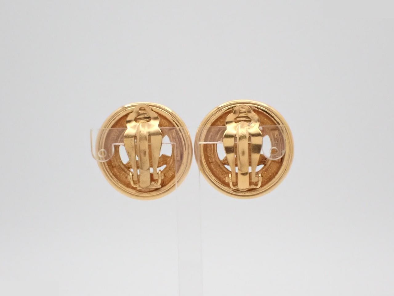 Gold earrings — view 2